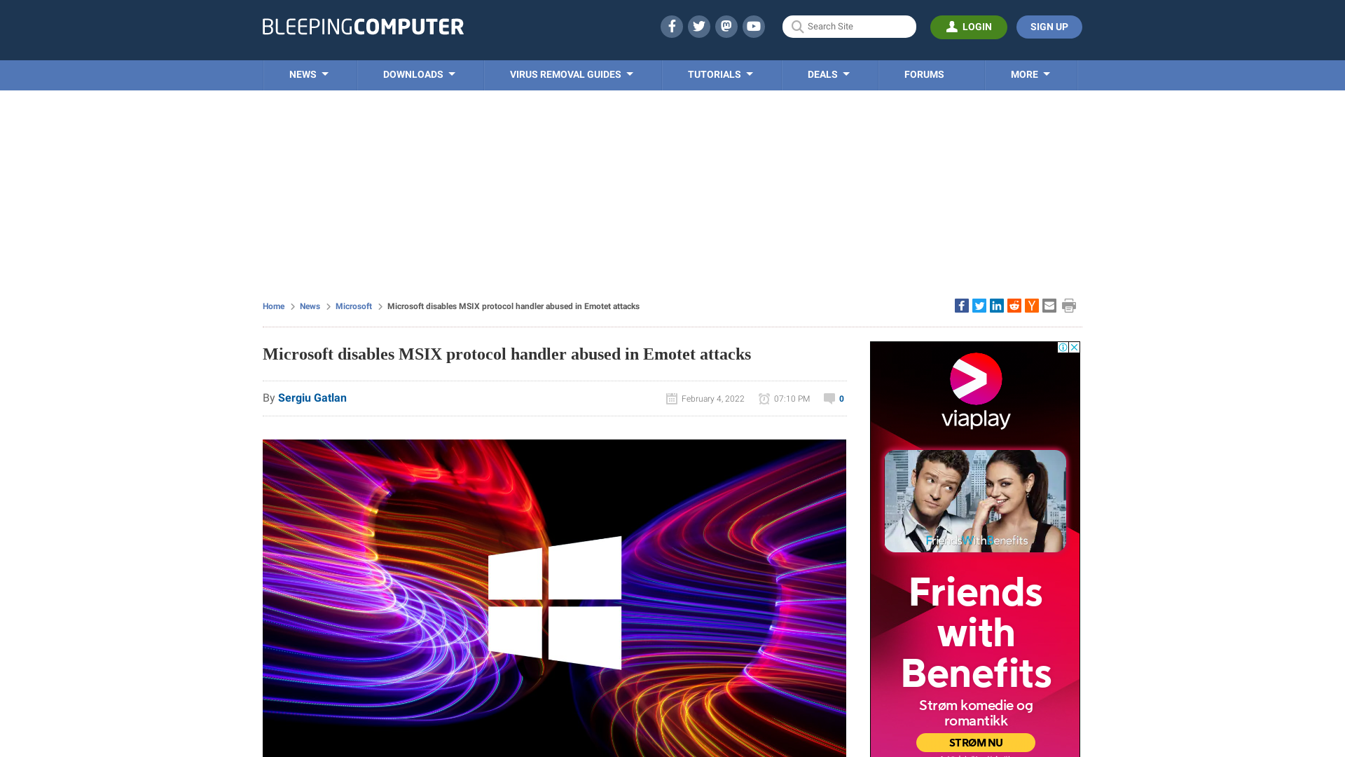 Microsoft disables MSIX protocol handler abused in Emotet attacks