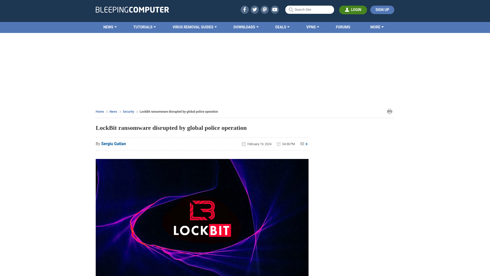 LockBit ransomware disrupted by global police operation