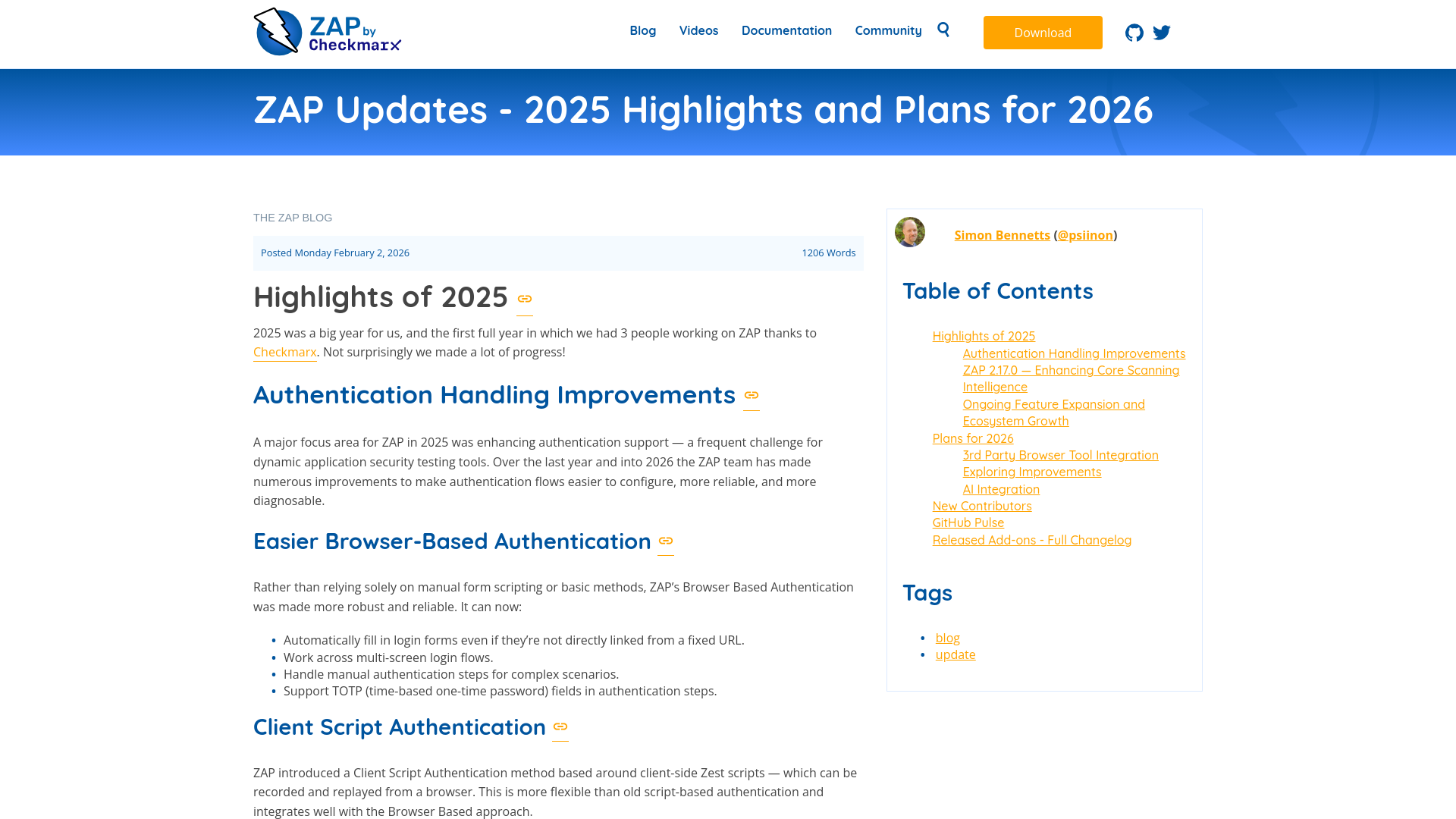 ZAP – ZAP Updates - 2025 Highlights and Plans for 2026