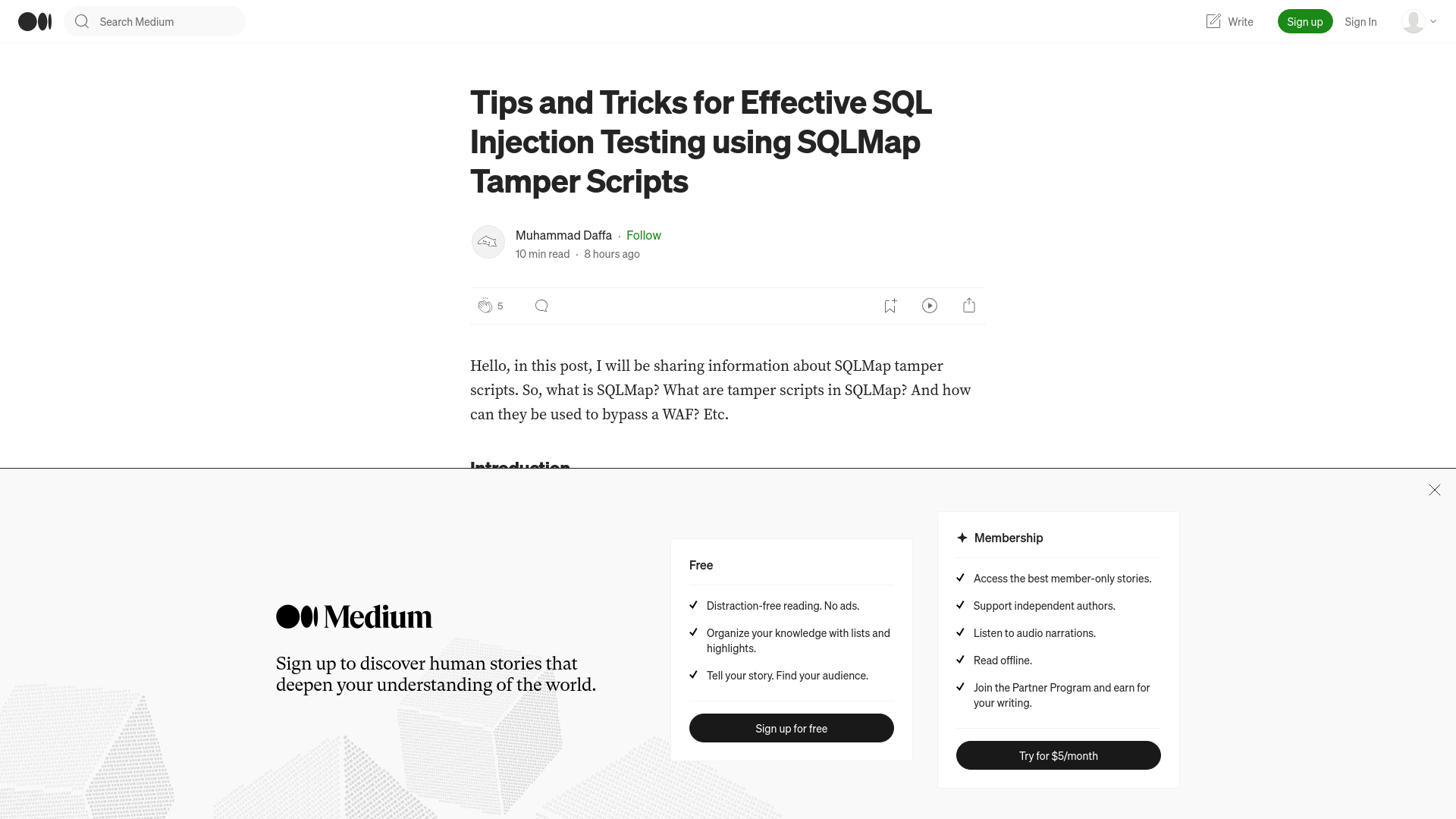 Tips and Tricks for Effective SQL Injection Testing using SQLMap Tamper Scripts | by Muhammad Daffa | Oct, 2023 | Medium