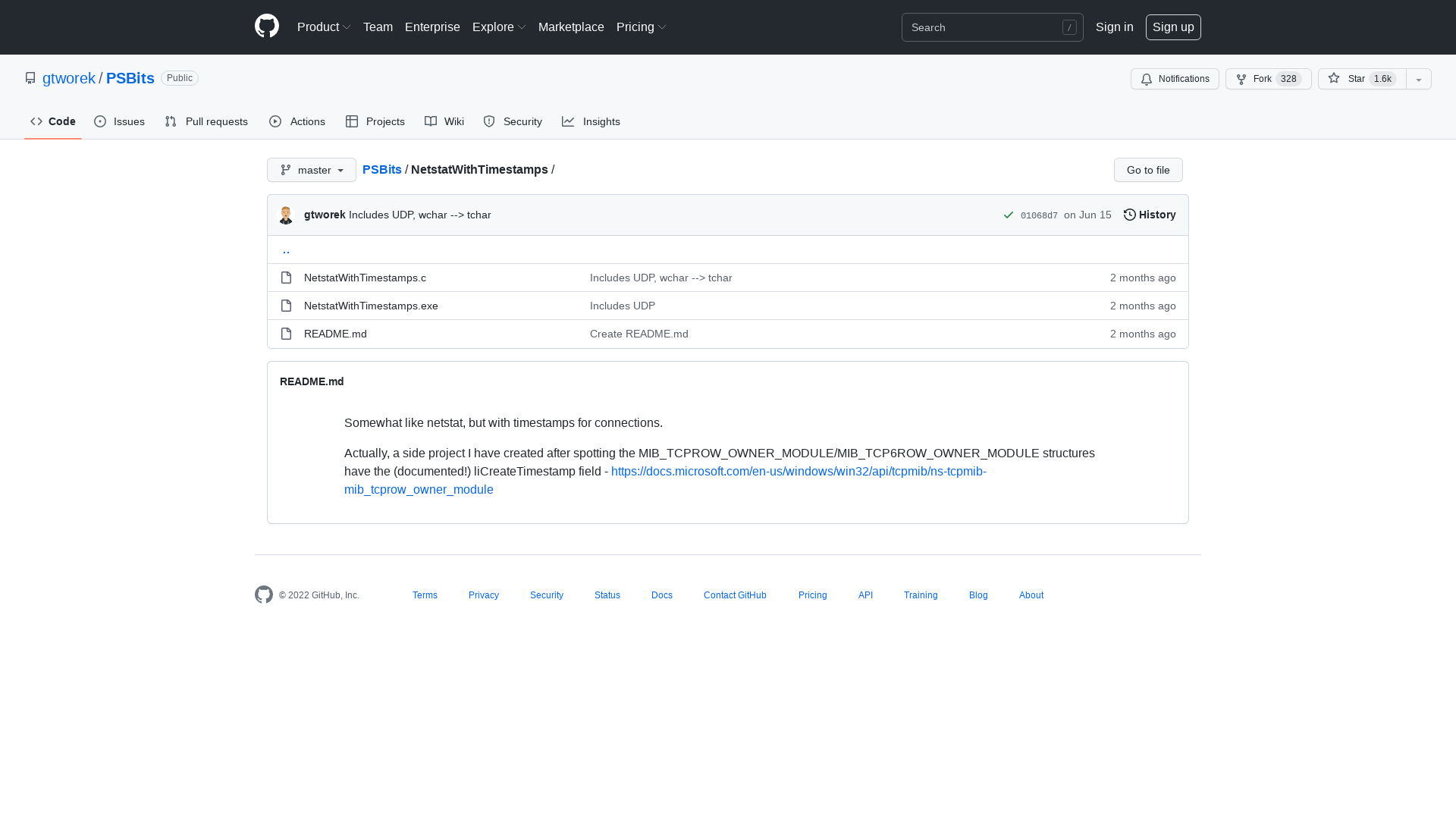 PSBits/NetstatWithTimestamps at master · gtworek/PSBits · GitHub