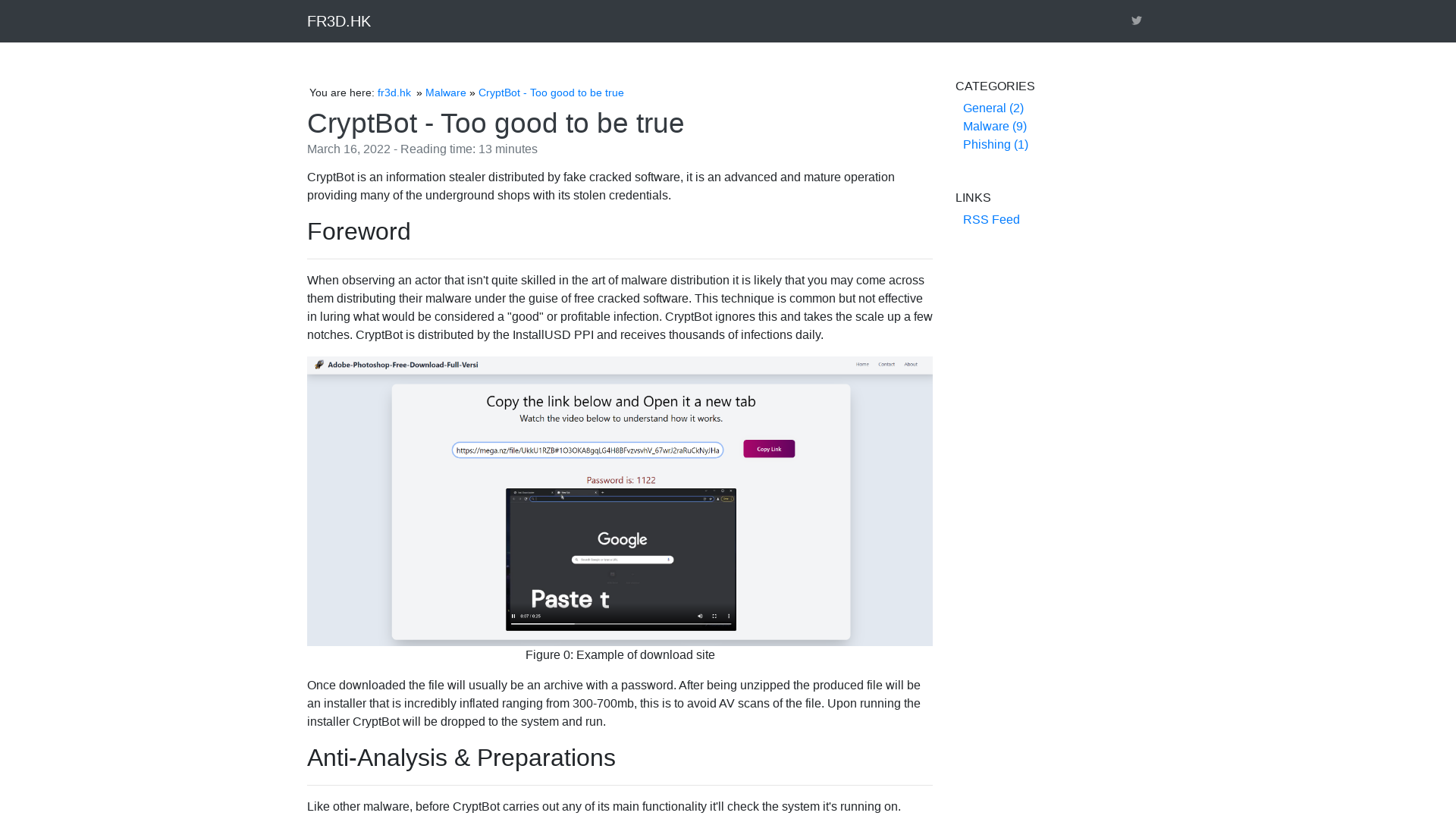 CryptBot - Too good to be true | fr3d.hk