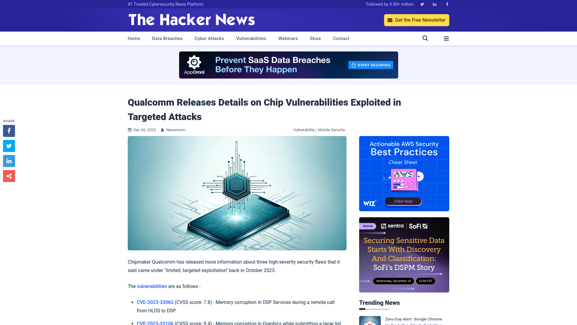 Qualcomm Releases Details on Chip Vulnerabilities Exploited in Targeted Attacks