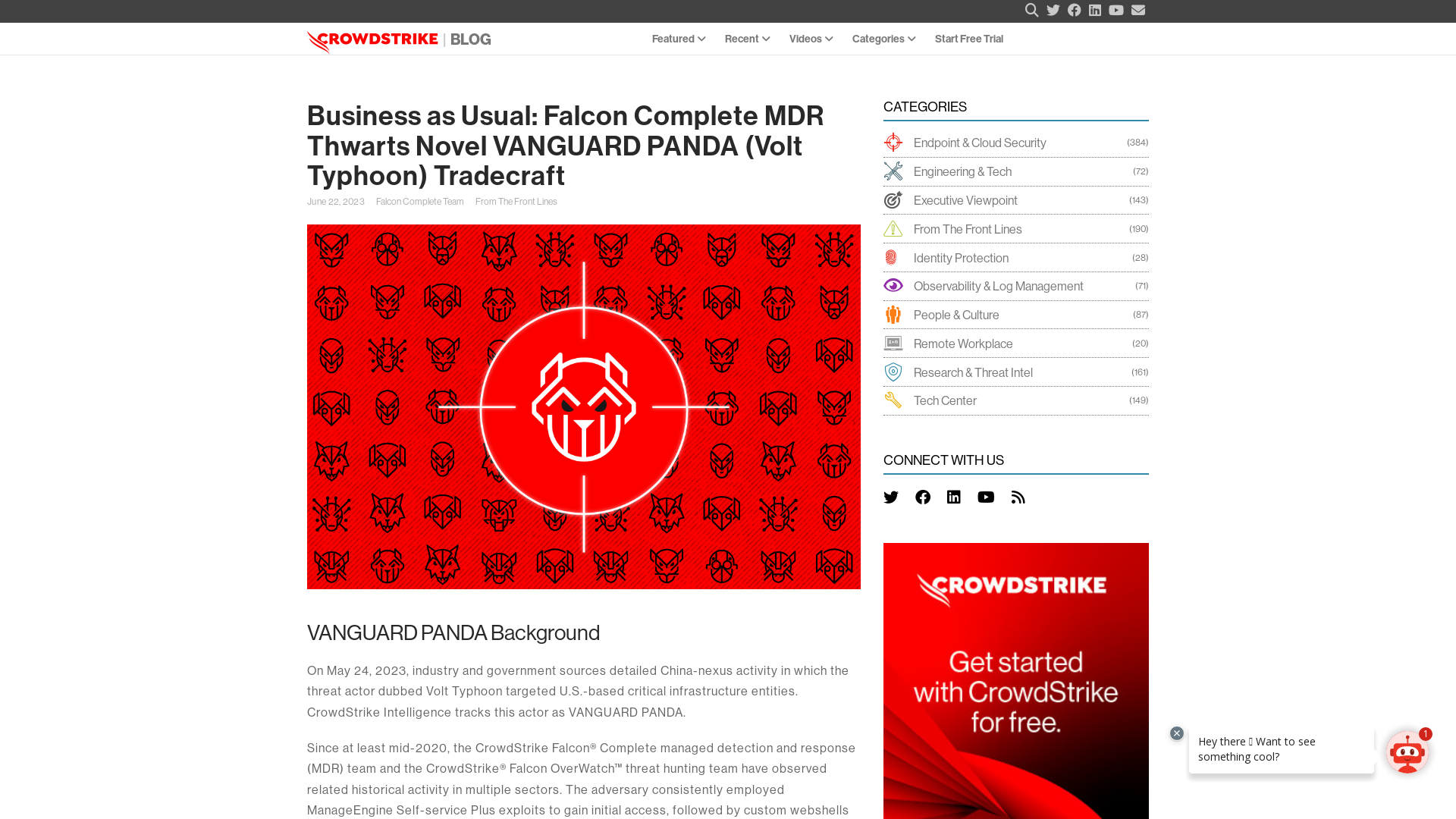 Falcon Complete MDR Thwarts VANGUARD PANDA Tradecraft