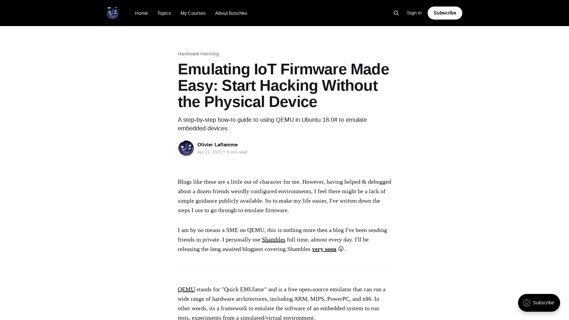 Emulating IoT Firmware Made Easy: Start Hacking Without the Physical Device