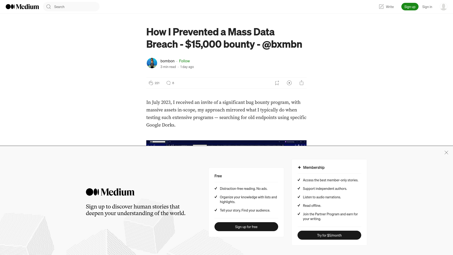 How I Prevented a Mass Data Breach - @bxmbn | Medium