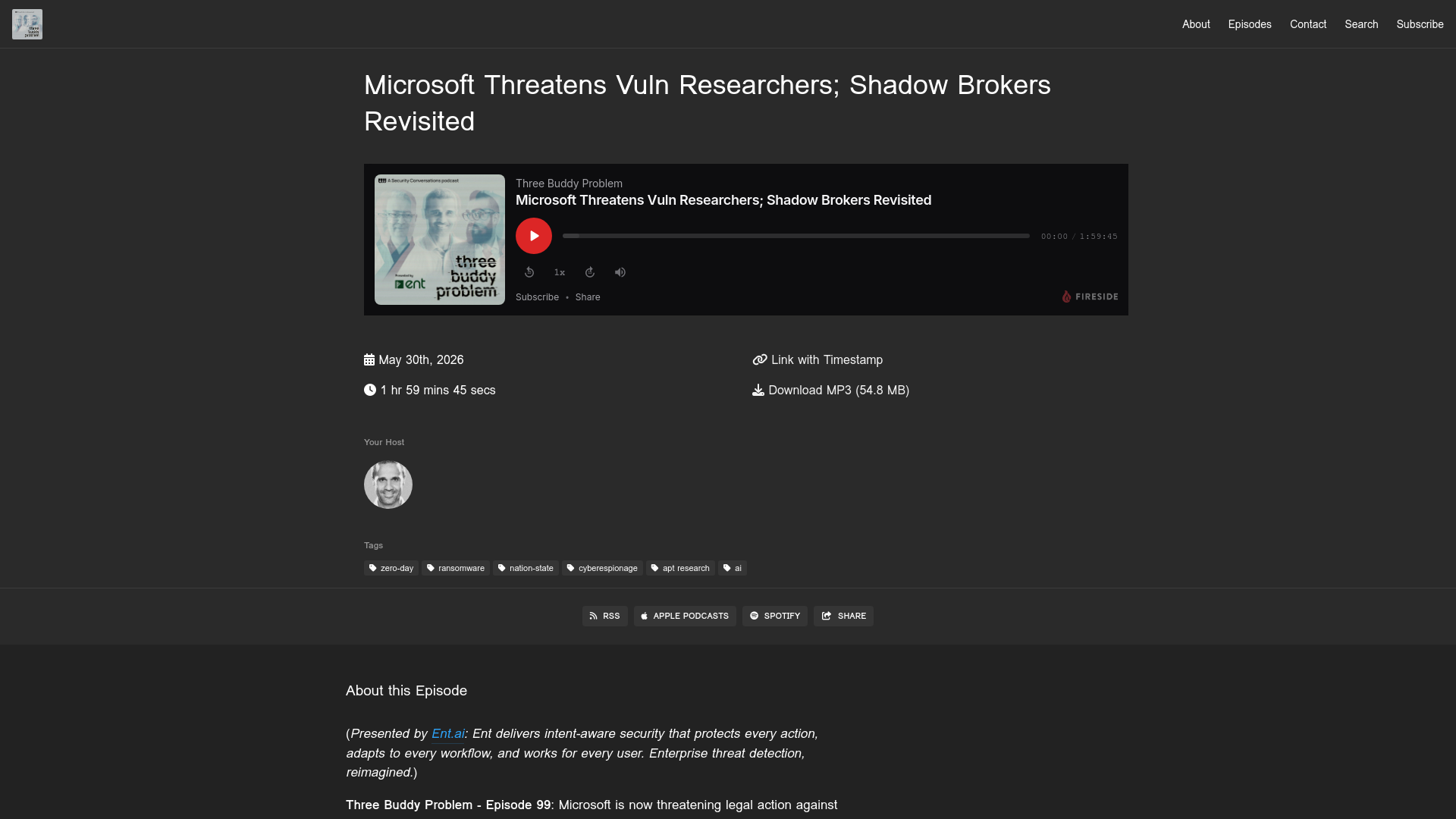 Three Buddy Problem: Microsoft Threatens Vuln Researchers; Shadow Brokers Revisited