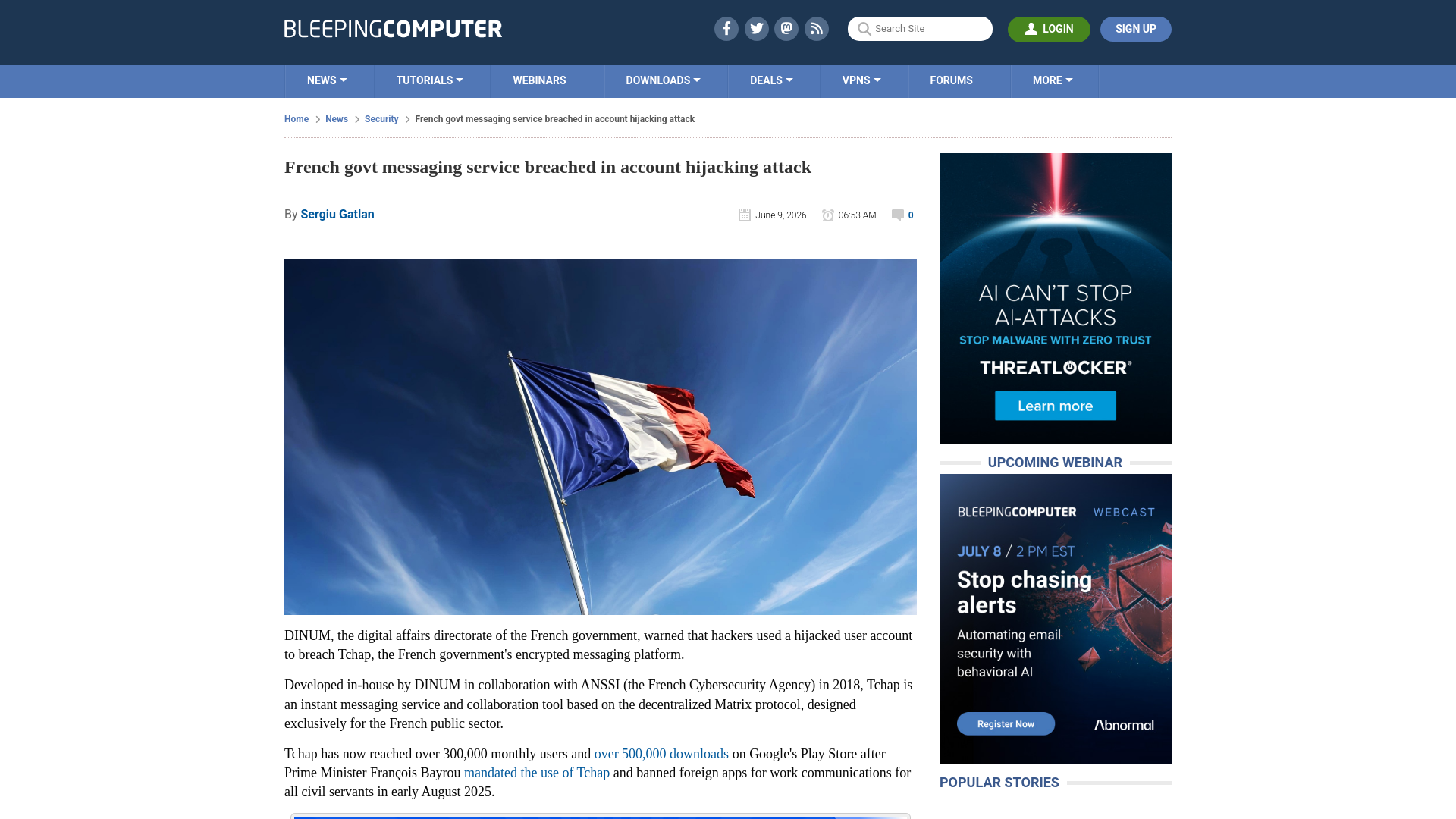 French govt messaging service breached in account hijacking attack