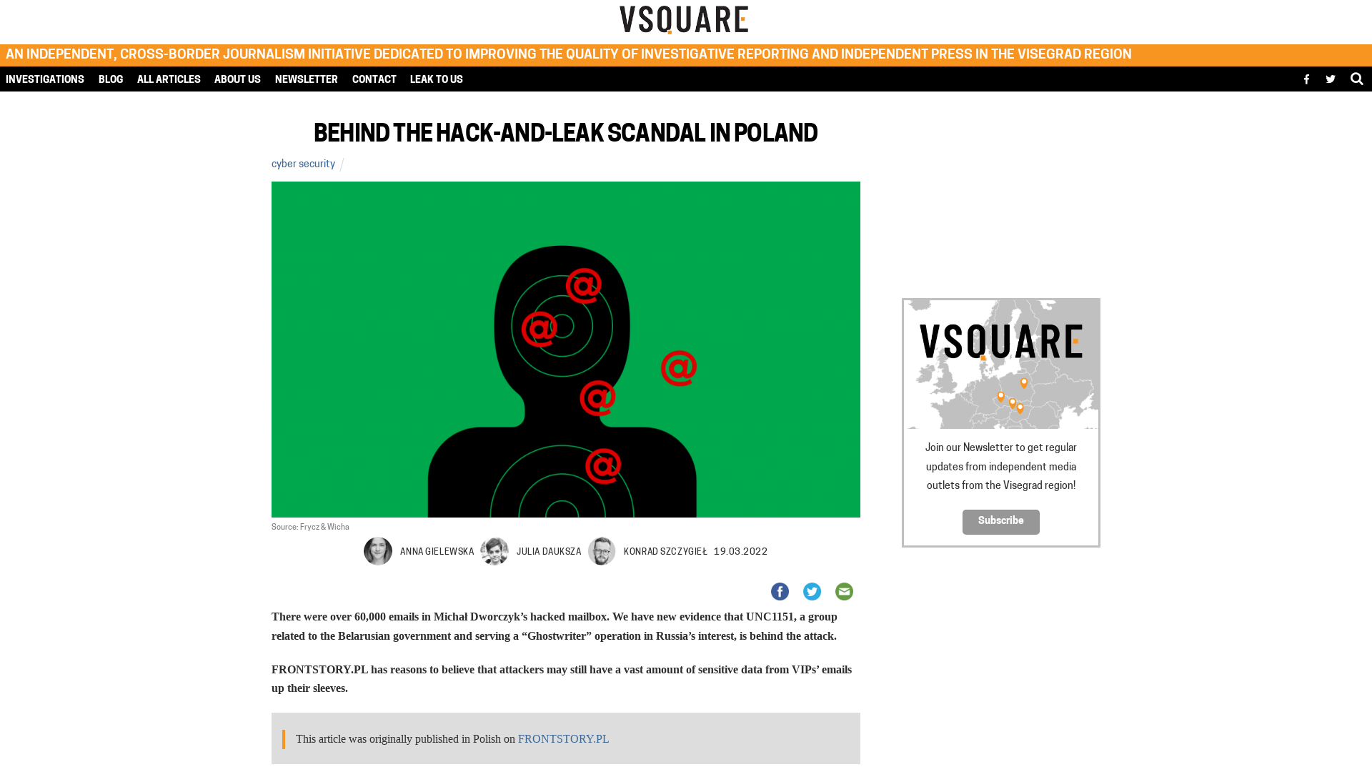 Behind the hack-and-leak scandal in Poland - VSQUARE.ORG