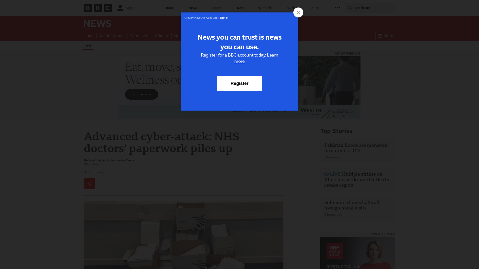 Advanced cyber-attack: NHS doctors' paperwork piles up - BBC News