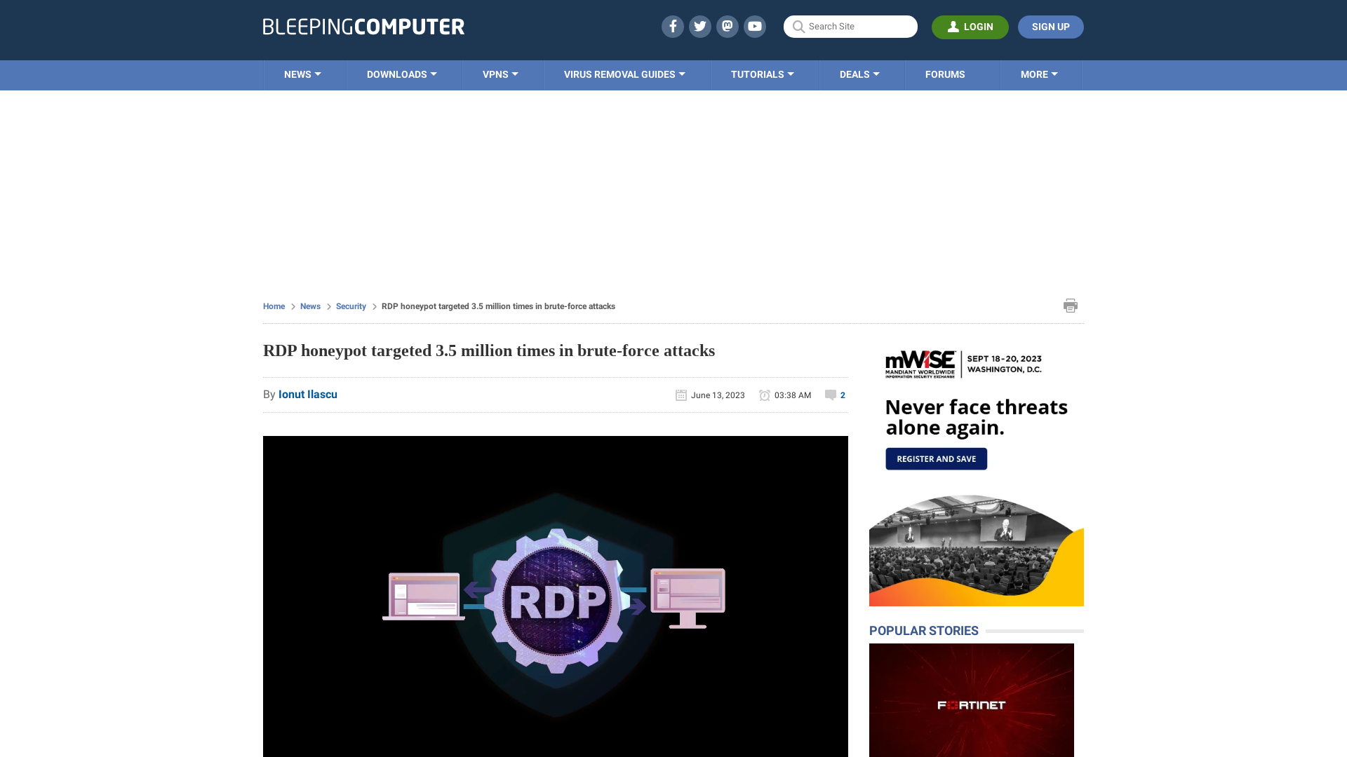 RDP honeypot targeted 3.5 million times in brute-force attacks