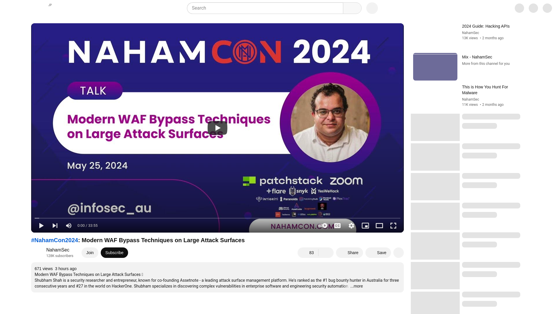 #NahamCon2024: Modern WAF Bypass Techniques on Large Attack Surfaces - YouTube