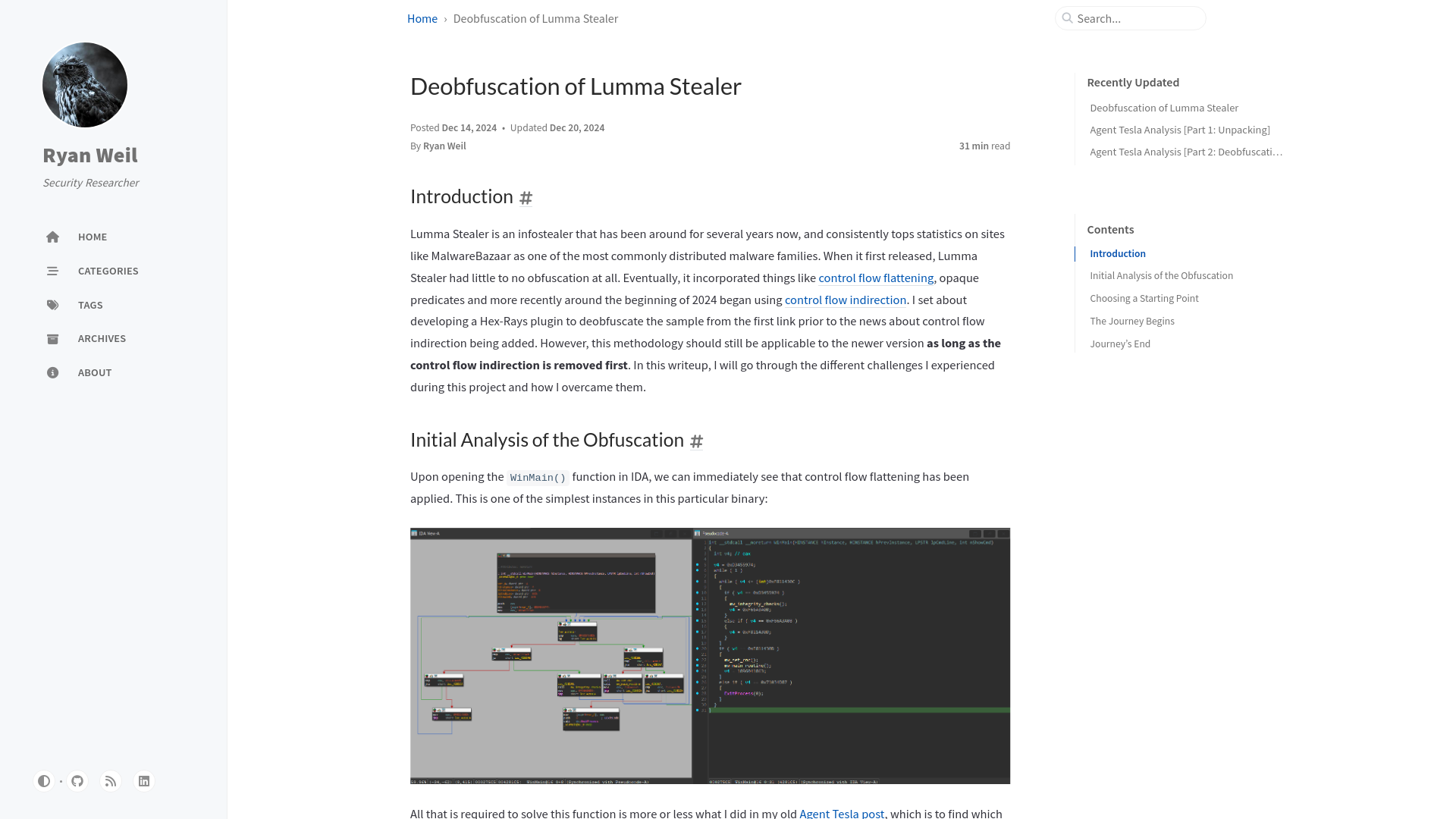 Deobfuscation of Lumma Stealer | Ryan Weil