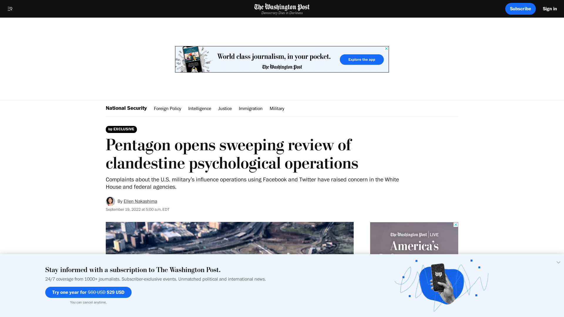 Pentagon reviews psychological operations amid Facebook, Twitter complaints - The Washington Post