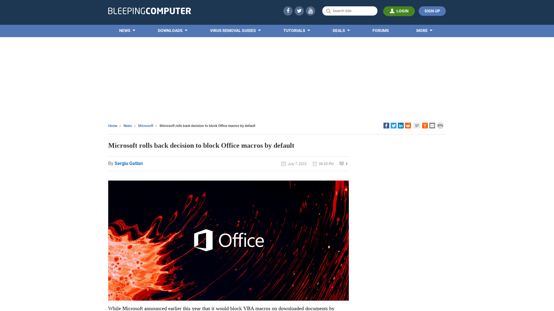 Microsoft rolls back decision to block Office macros by default