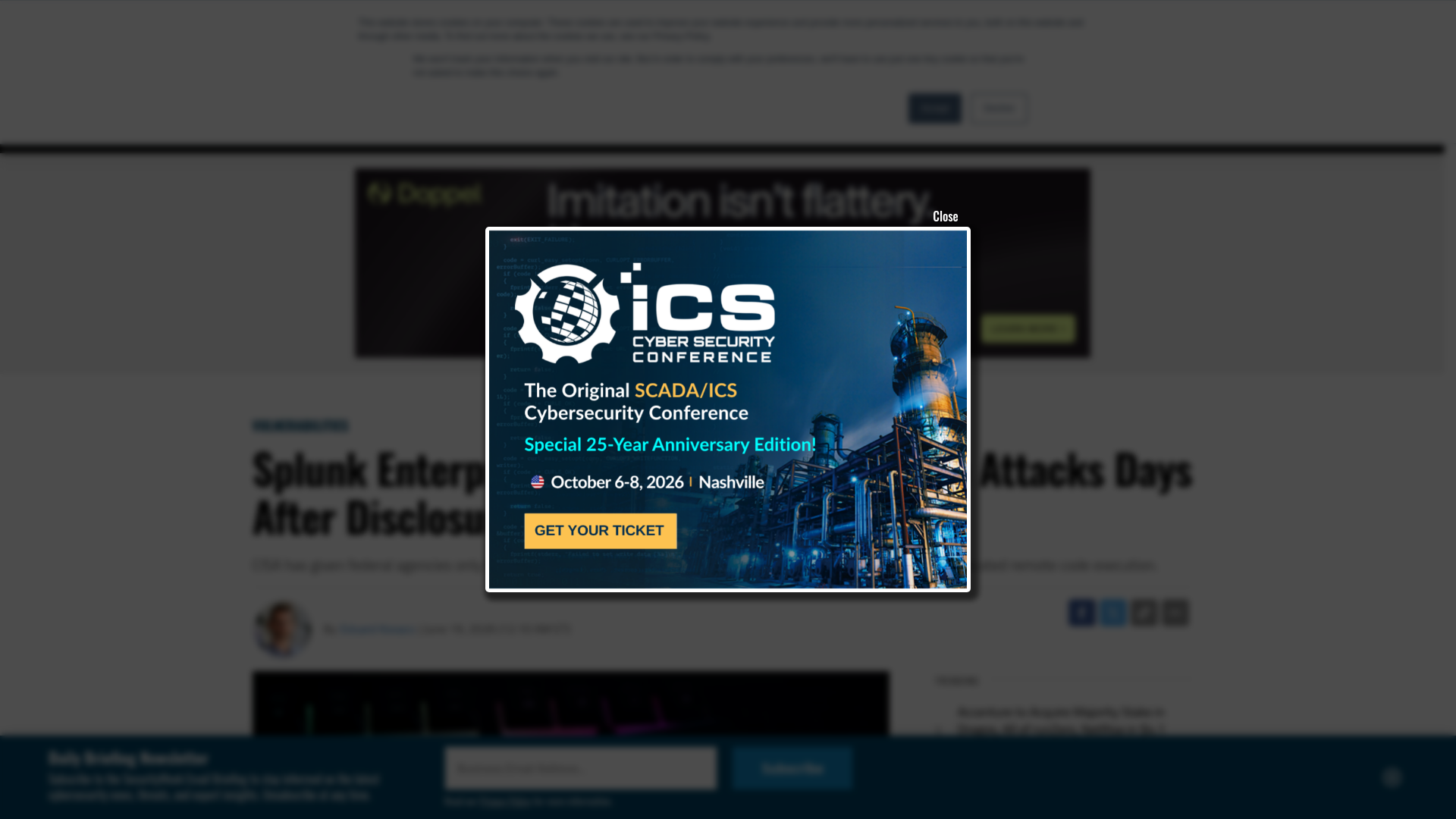 Splunk Enterprise Vulnerability Exploited in Attacks Days After Disclosure - SecurityWeek