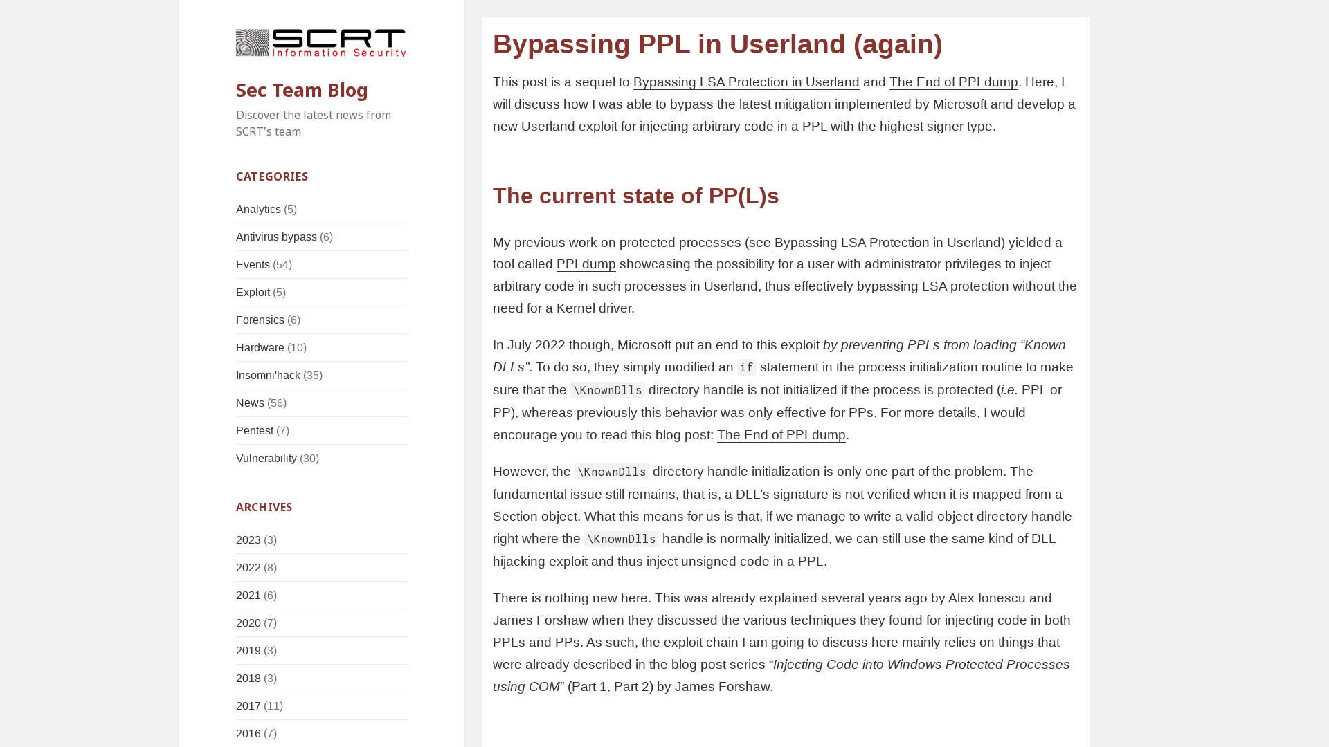 Bypassing PPL in Userland (again) – Sec Team Blog