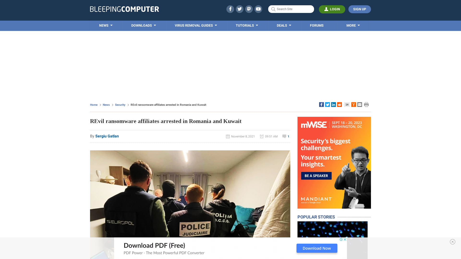 REvil ransomware affiliates arrested in Romania and Kuwait