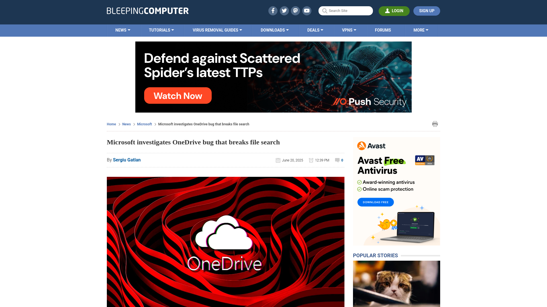 Microsoft investigates OneDrive bug that breaks file search
