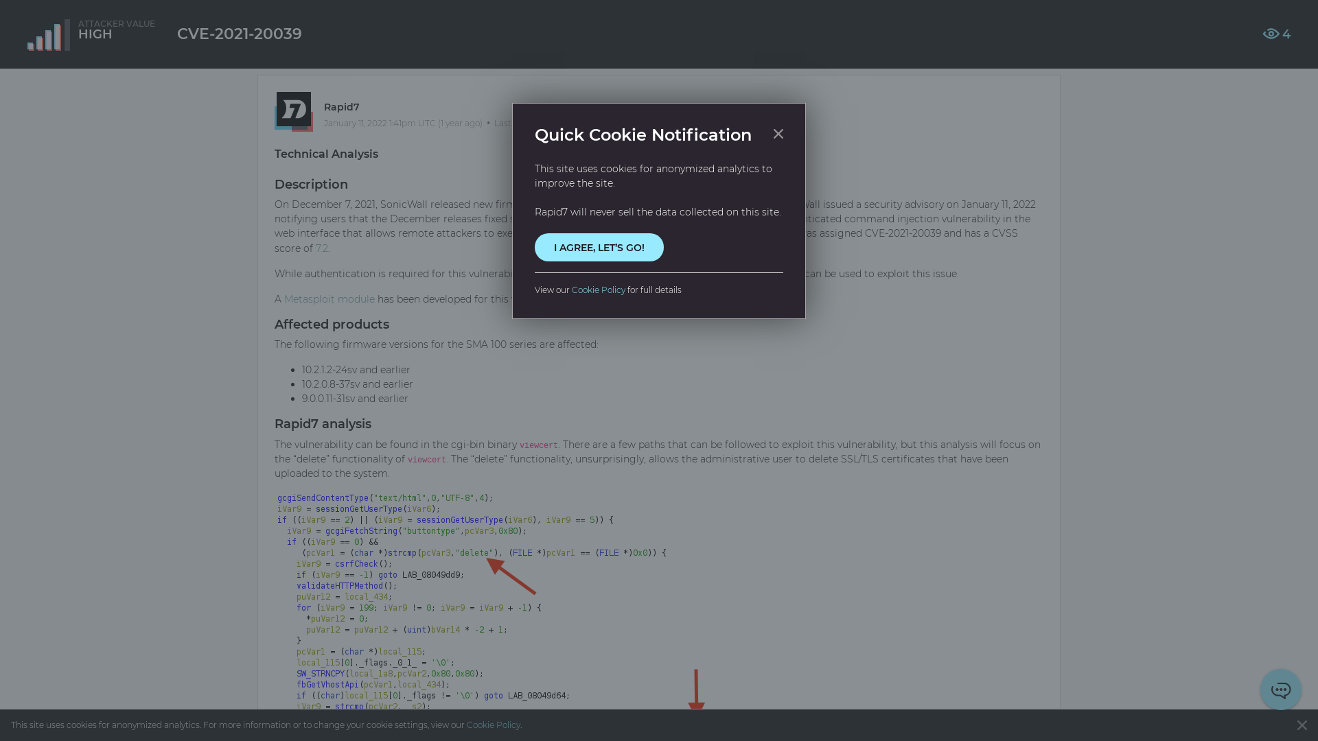 CVE-2021-20039 | AttackerKB