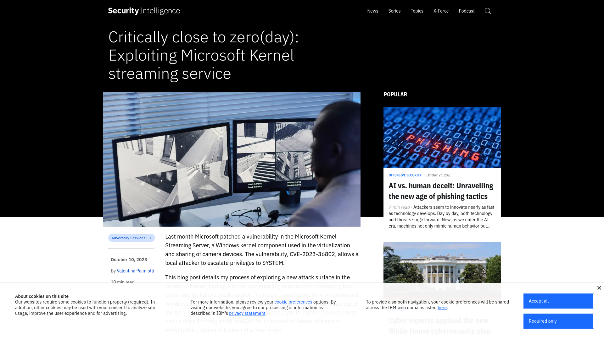 Critically close to zero (day): Exploiting Microsoft Kernel streaming service