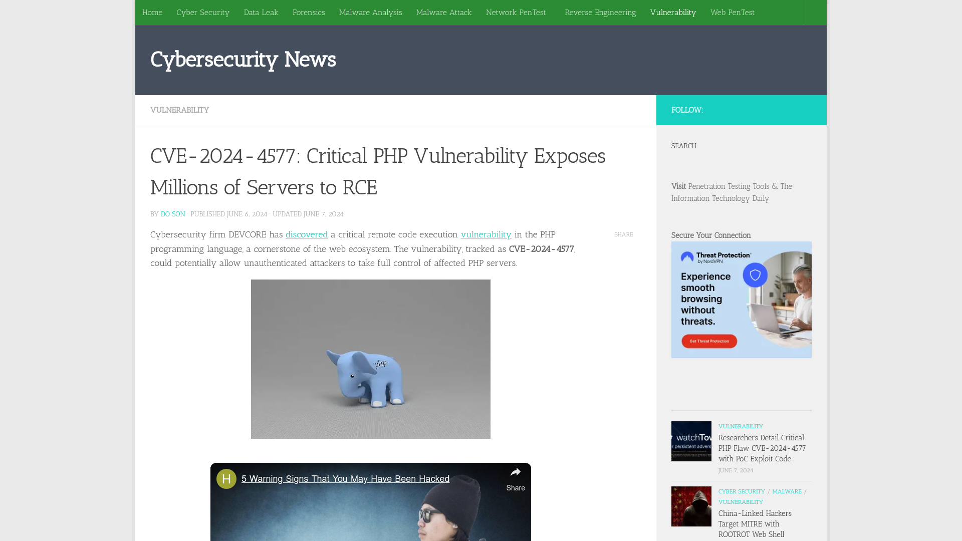 CVE-2024-4577: Critical PHP Vulnerability Exposes Millions of Servers to RCE