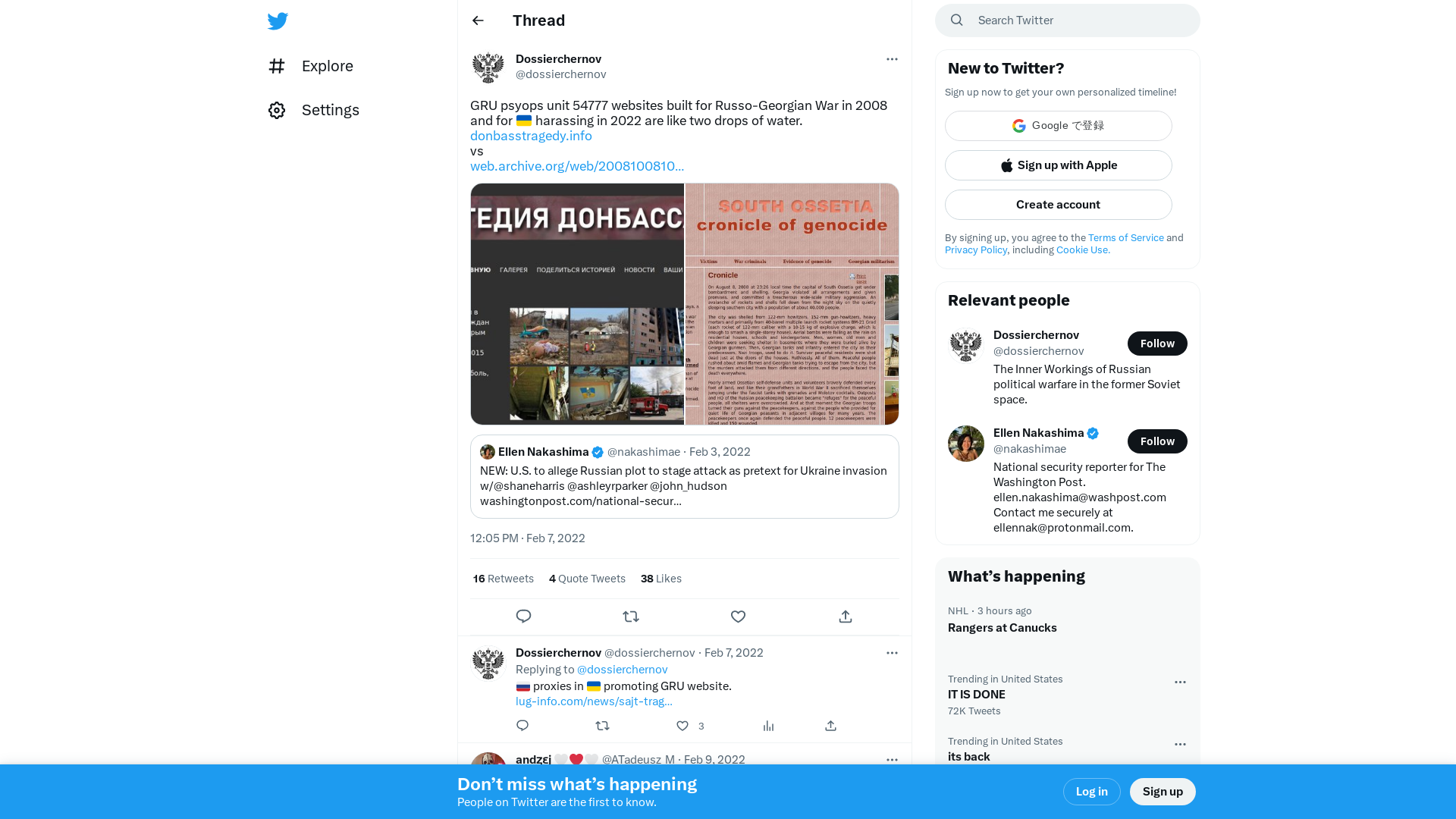 Dossierchernov on Twitter: "GRU psyops unit 54777 websites built for Russo-Georgian War in 2008 and for 🇺🇦 harassing in 2022 are like two drops of water. https://t.co/E3HA0aweZx vs https://t.co/43cchlJ42V https://t.co/9vzlAT6o9R" / Twitter