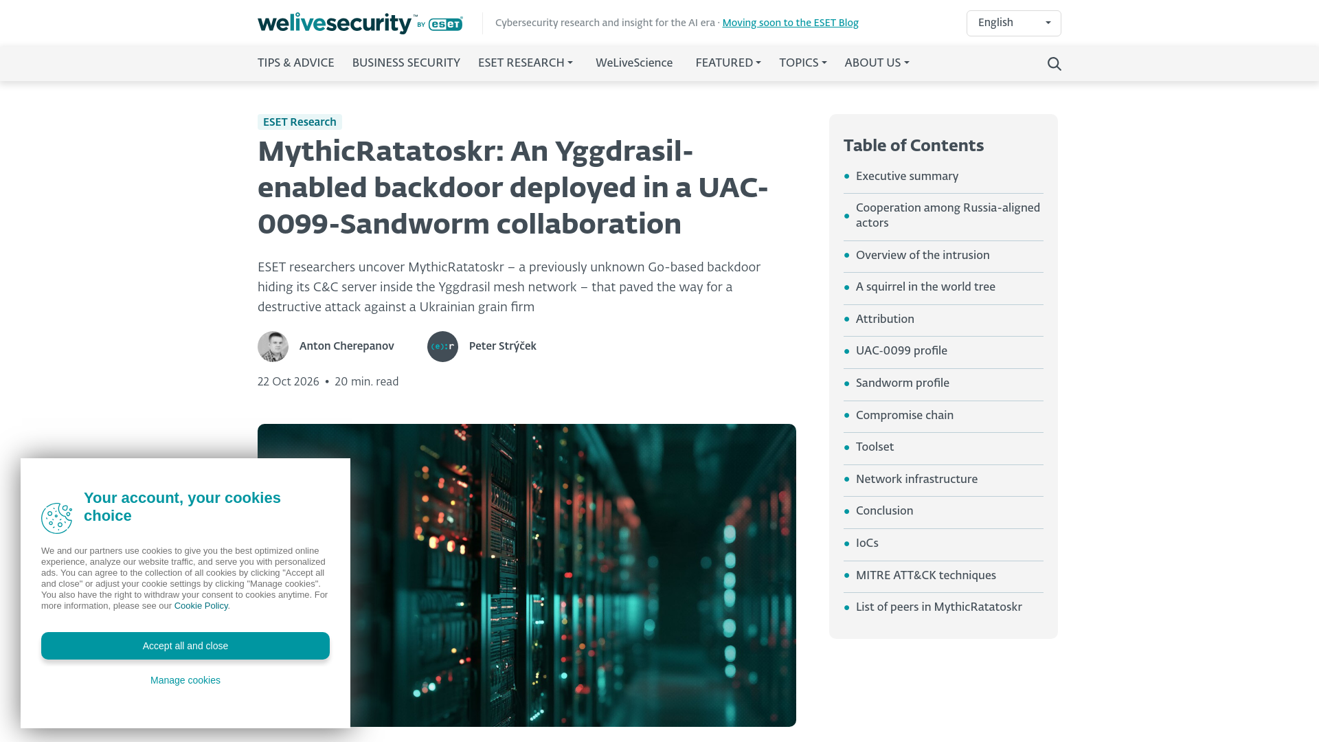 MythicRatatoskr: An Yggdrasil-enabled backdoor deployed in a UAC‑0099-Sandworm collaboration