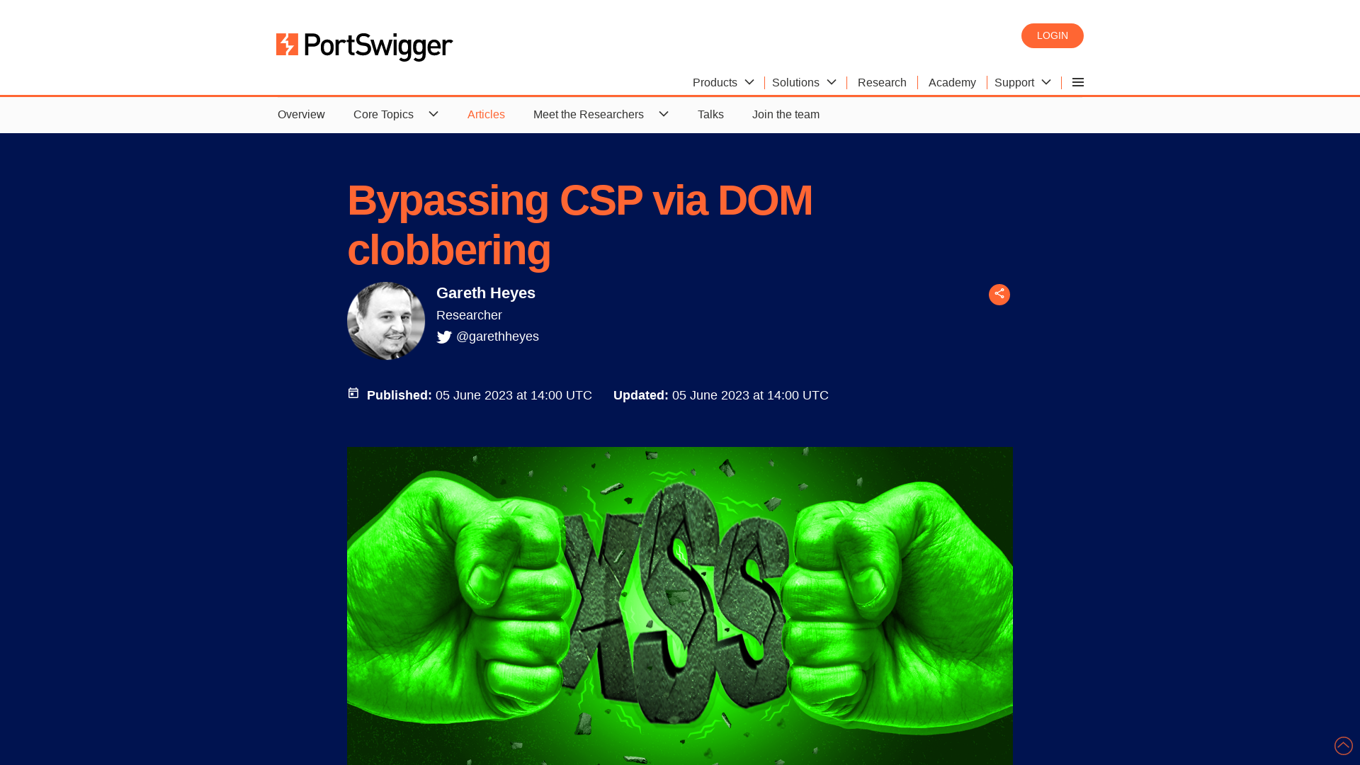 Bypassing CSP via DOM clobbering | PortSwigger Research