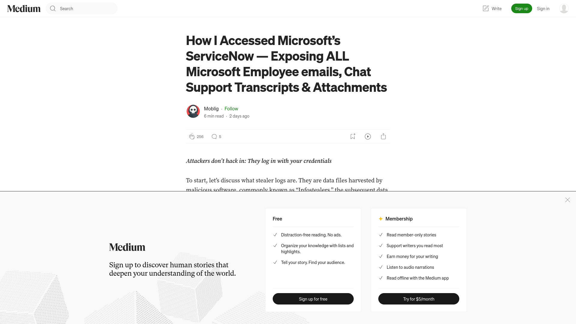 How I Accessed Microsoft’s ServiceNow — Exposing ALL Microsoft Employee emails, Chat Support Transcripts & Attachments | by Moblig | Oct, 2024 | Medium