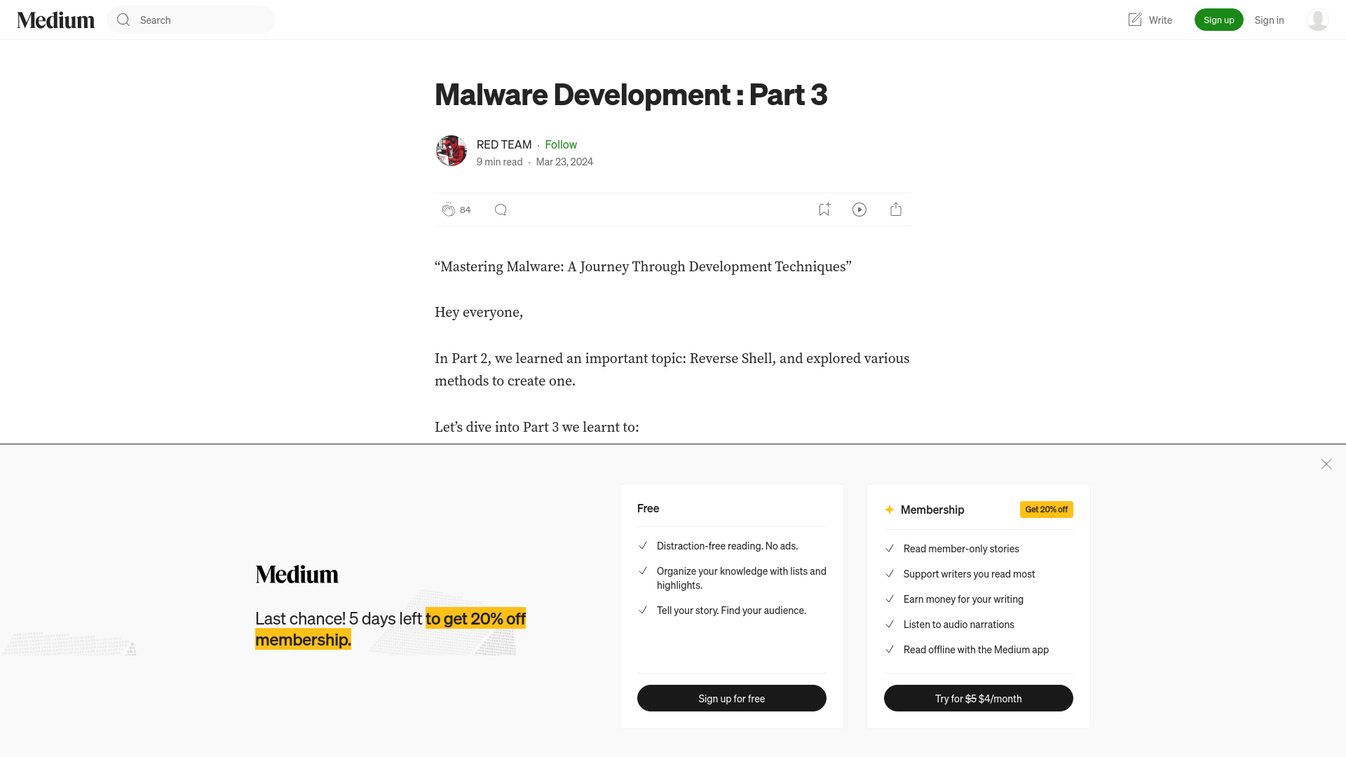 Malware Development : Part 3. “Mastering Malware: A Journey Through… | by RED TEAM | Medium