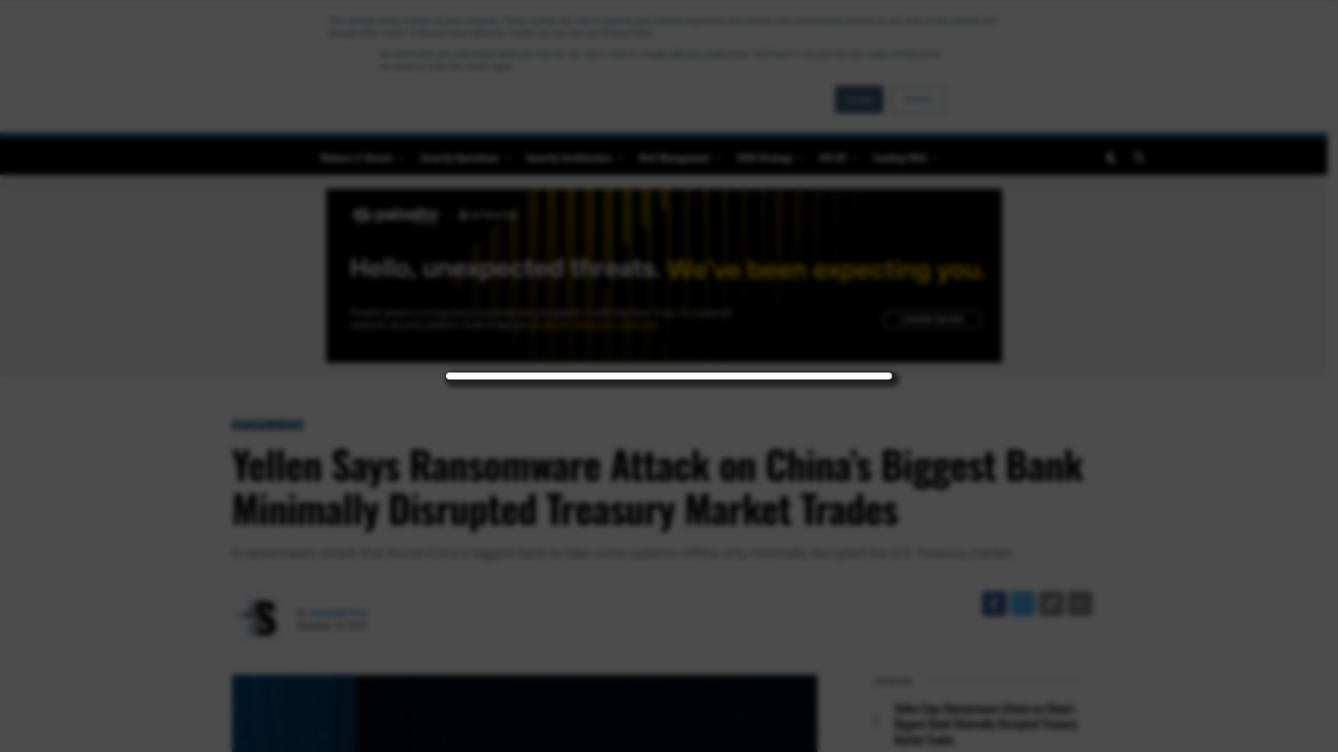 Yellen Says Ransomware Attack on China's Biggest Bank Minimally Disrupted Treasury Market Trades - SecurityWeek