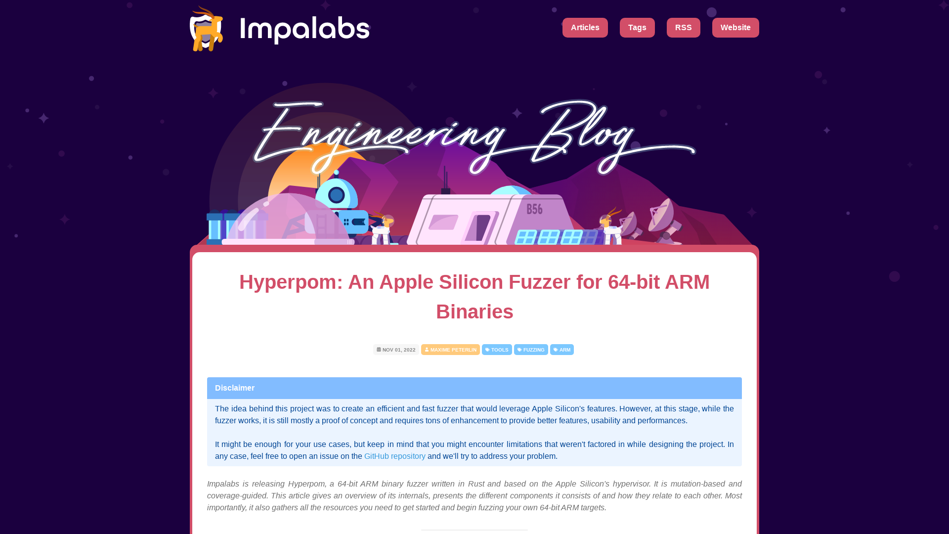 Hyperpom: An Apple Silicon Fuzzer for 64-bit ARM Binaries - Impalabs Blog