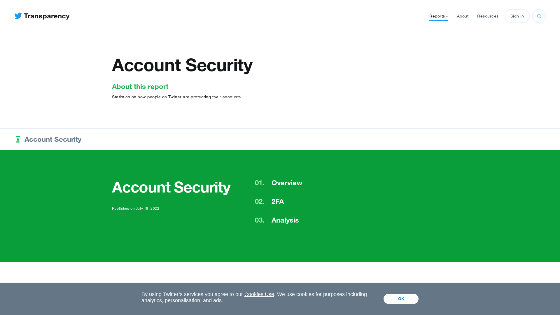 Account Security - Twitter Transparency Center