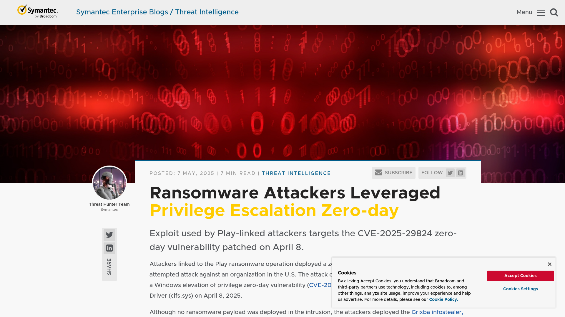 Ransomware Attackers Leveraged Privilege Escalation Zero-day | Symantec Enterprise Blogs