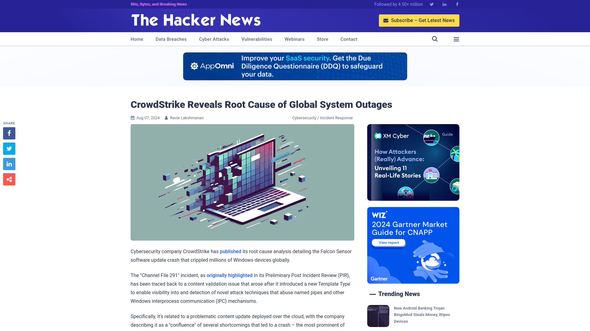 CrowdStrike Reveals Root Cause of Global System Outages