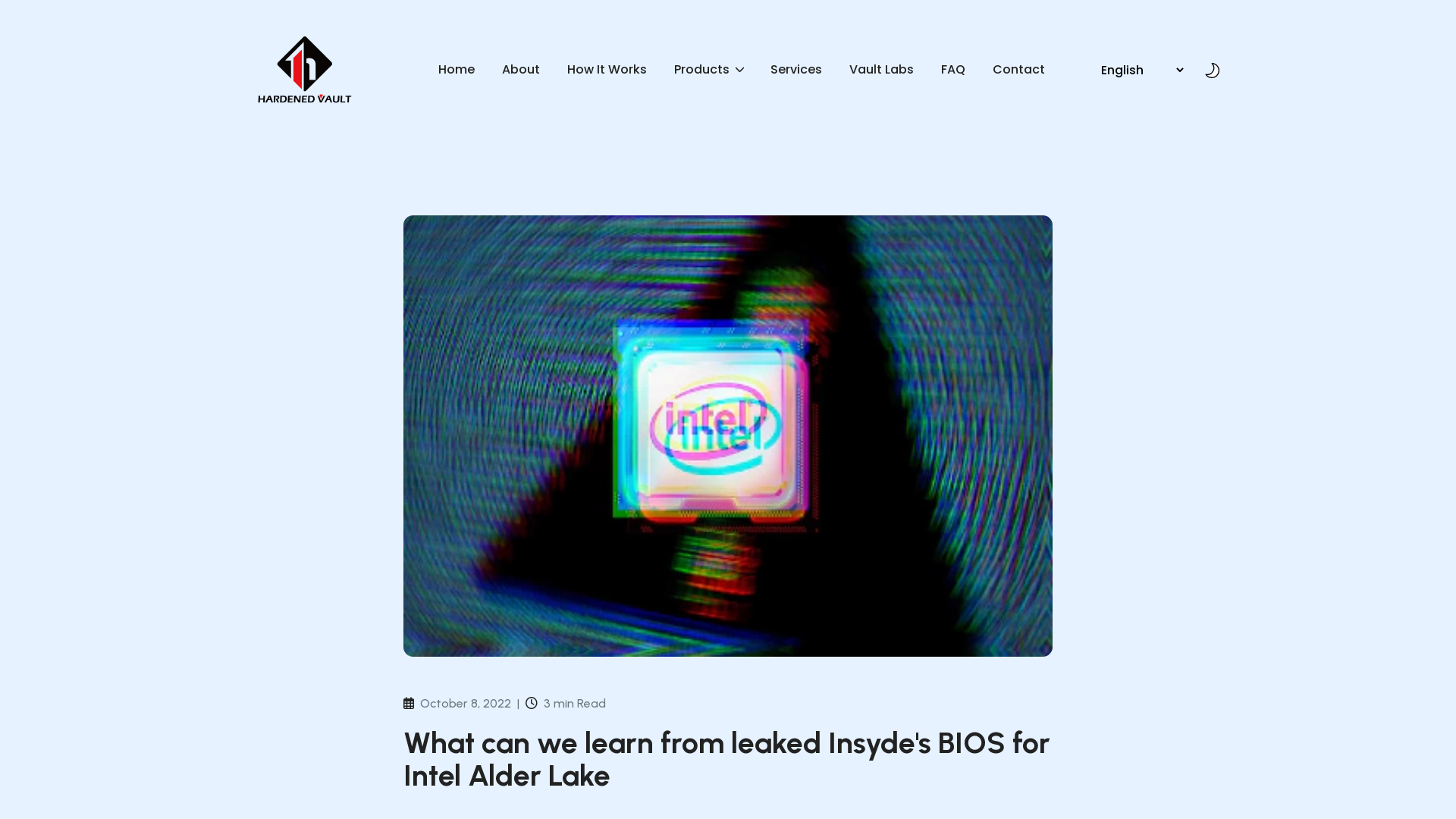 What can we learn from leaked Insyde's BIOS for Intel Alder Lake