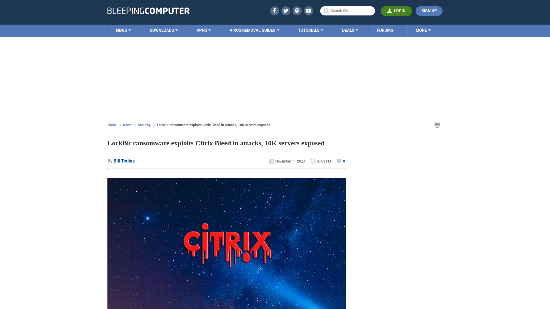 LockBit ransomware exploits Citrix Bleed in attacks, 10K servers exposed