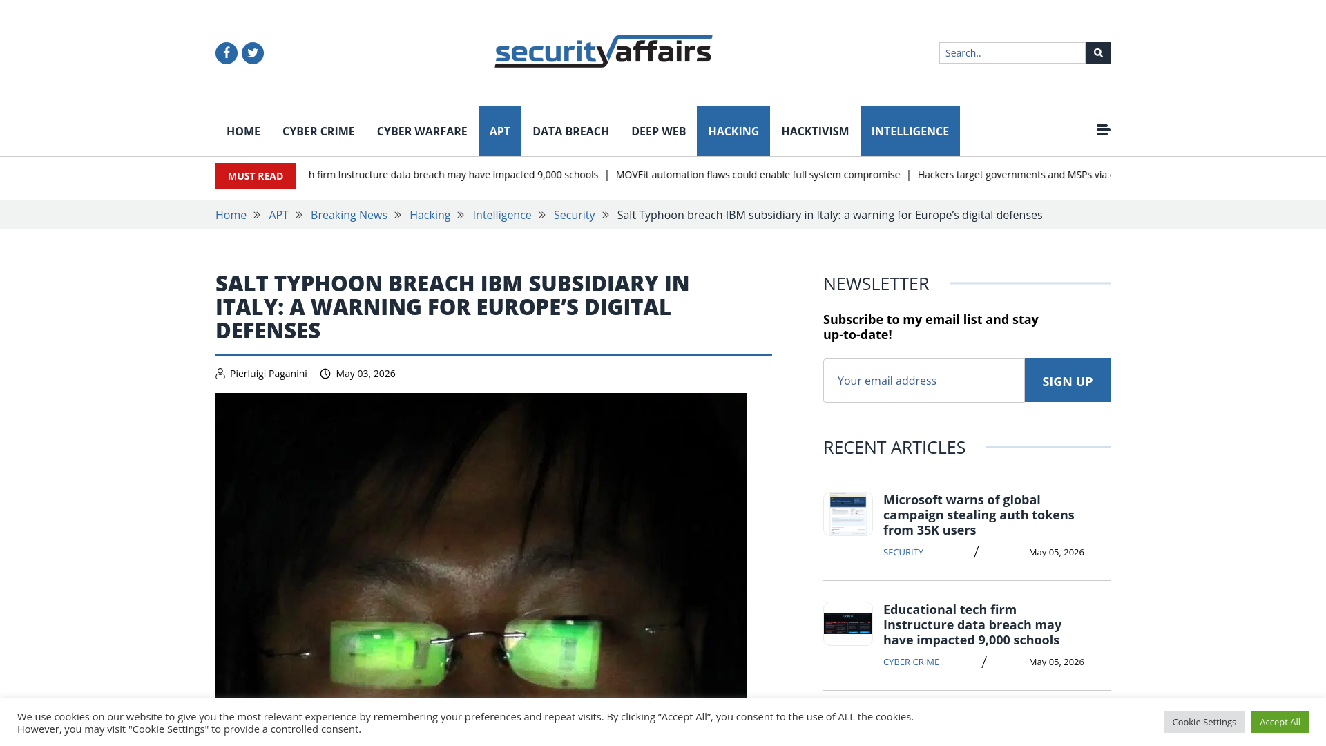 Salt Typhoon breach IBM subsidiary in Italy: a warning for Europe’s digital defenses