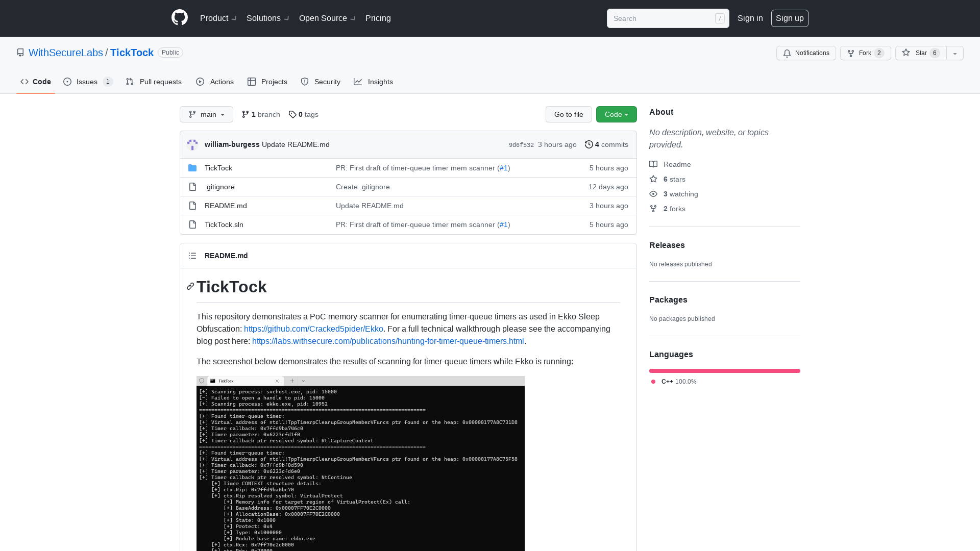GitHub - WithSecureLabs/TickTock