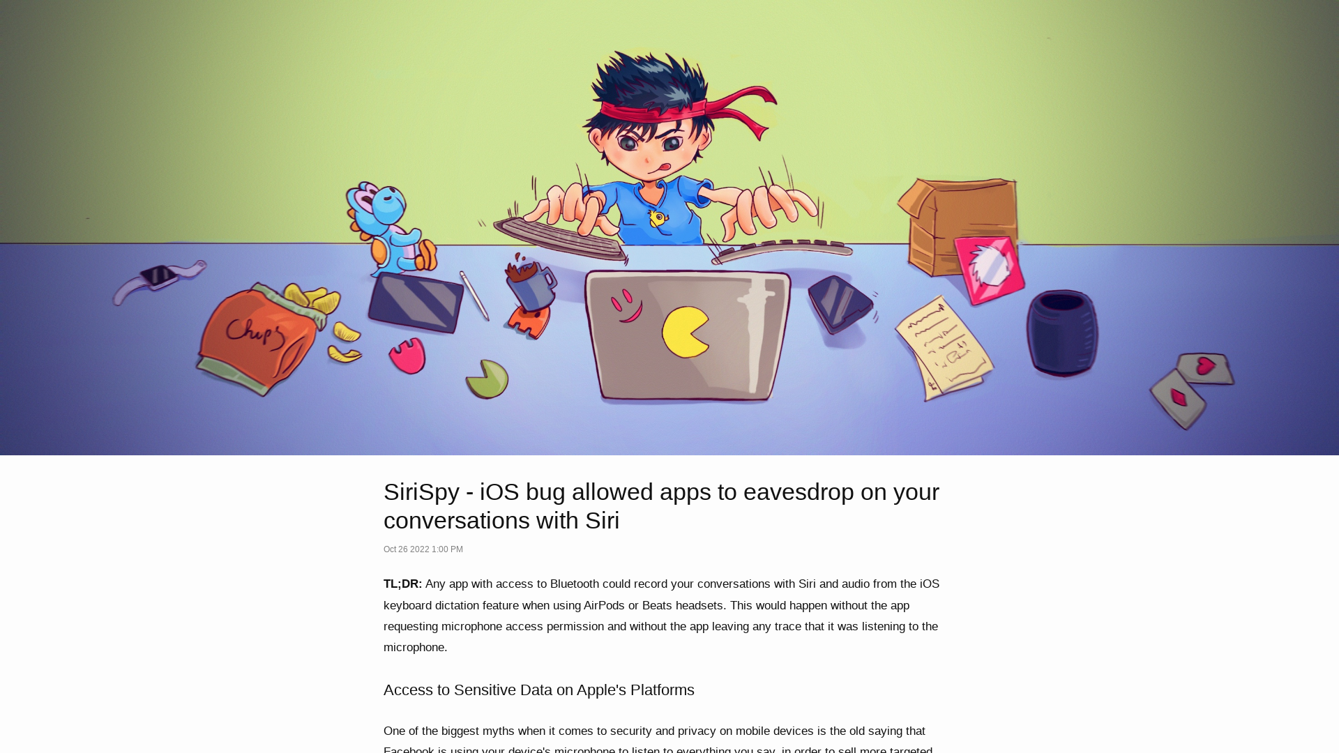 SiriSpy - iOS bug allowed apps to eavesdrop on your conversations with Siri | Rambo Codes