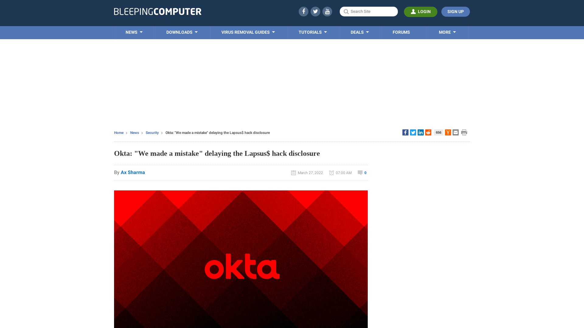 Okta: "We made a mistake" delaying the Lapsus$ hack disclosure