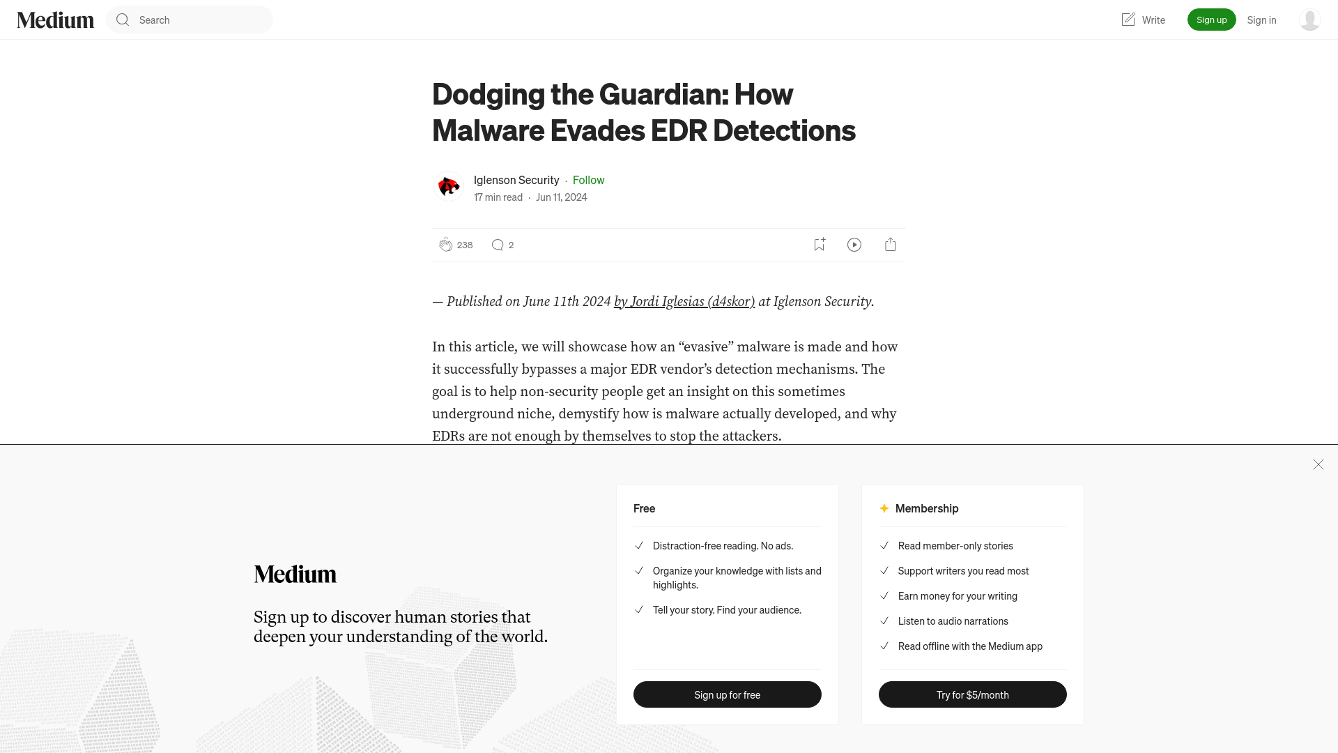 Dodging the Guardian: How Malware Evades EDR Detections | by Iglenson Security | Medium