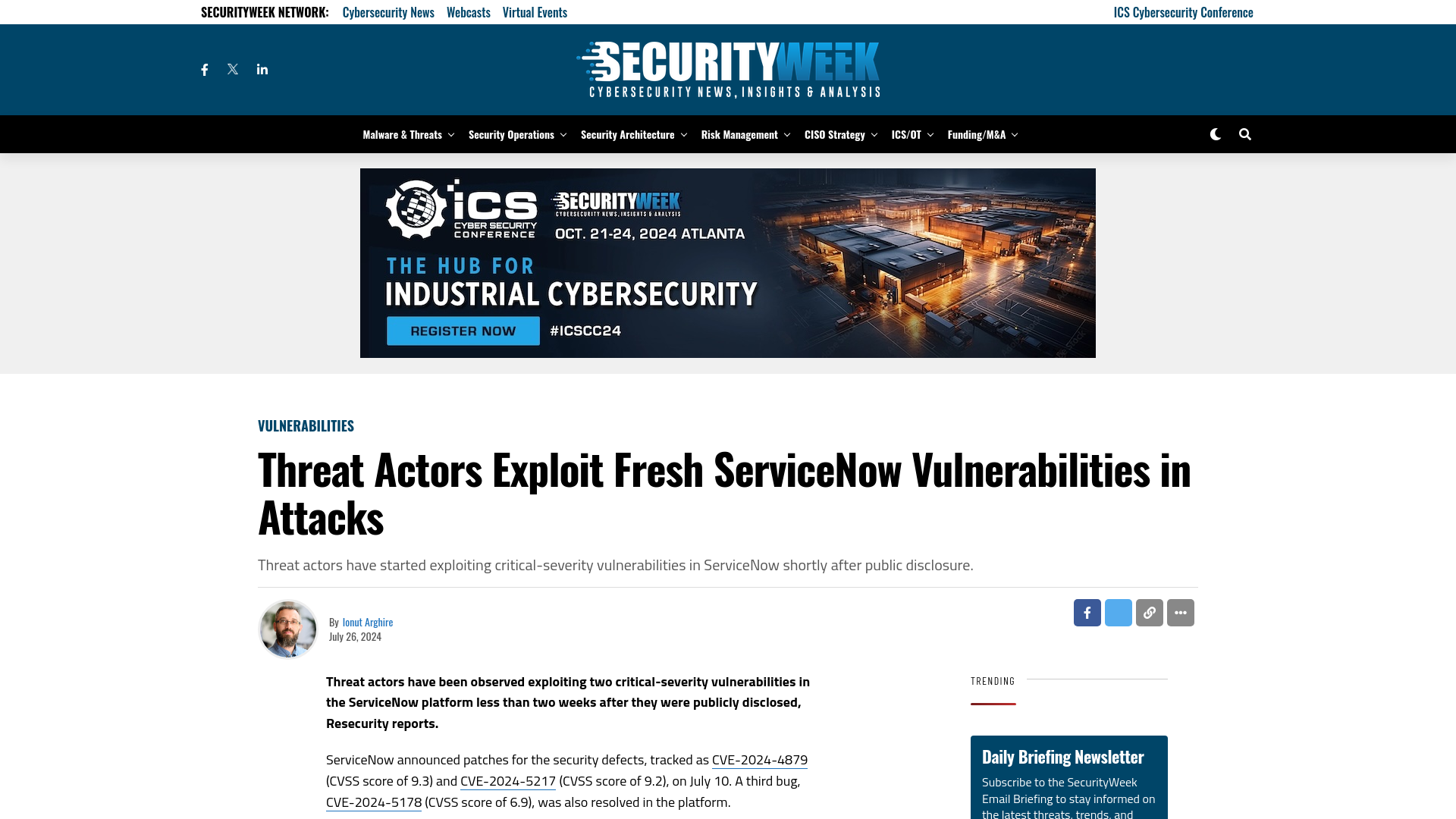 Threat Actors Exploit Fresh ServiceNow Vulnerabilities in Attacks - SecurityWeek