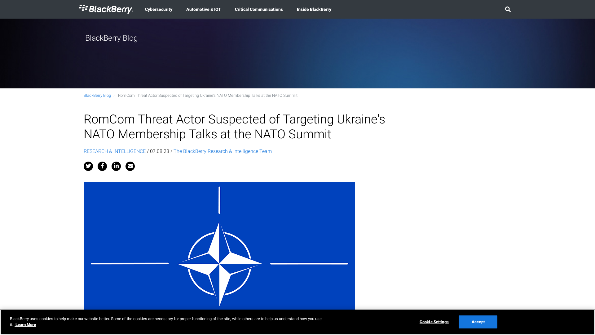 RomCom Threat Actor Suspected of Targeting Ukraine's NATO Membership Talks at the NATO Summit