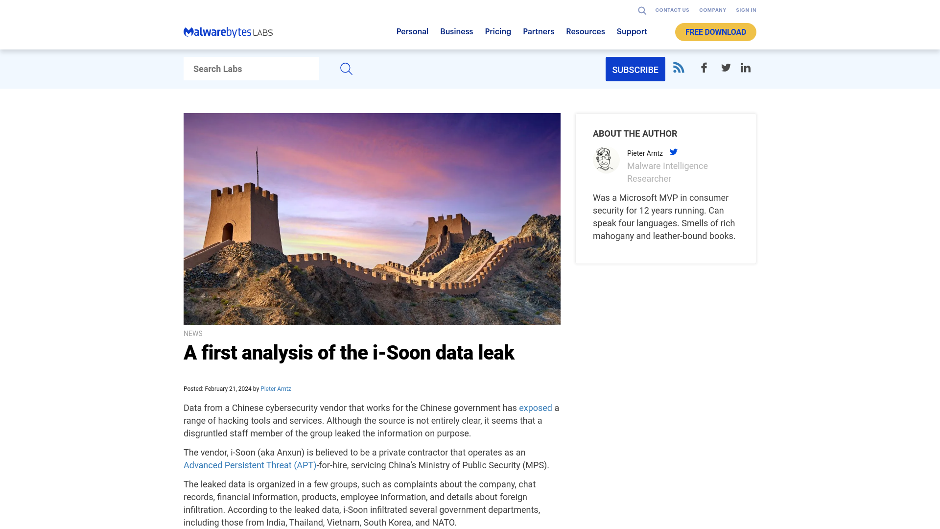 A first analysis of the i-Soon data leak | Malwarebytes