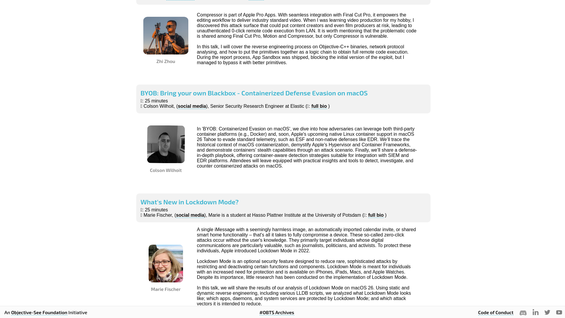 #OBTS v8.0: Talks