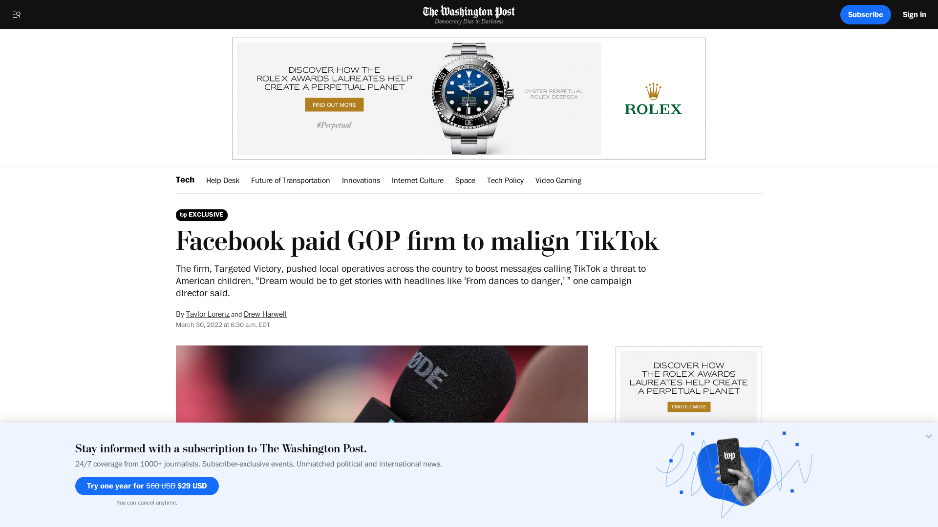 Facebook paid Republican strategy firm to malign TikTok - The Washington Post