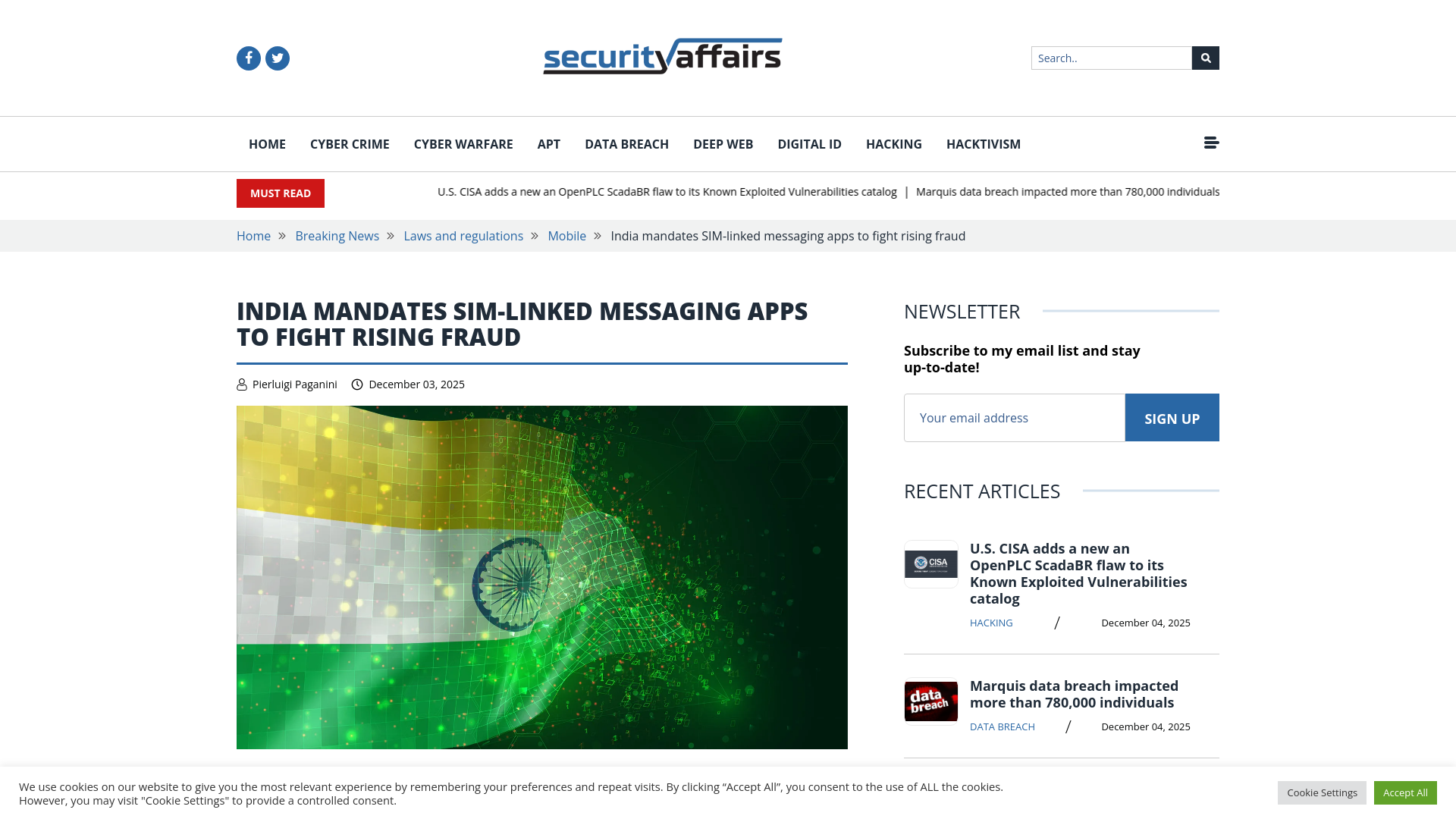 India mandates SIM-linked messaging apps to fight rising fraud