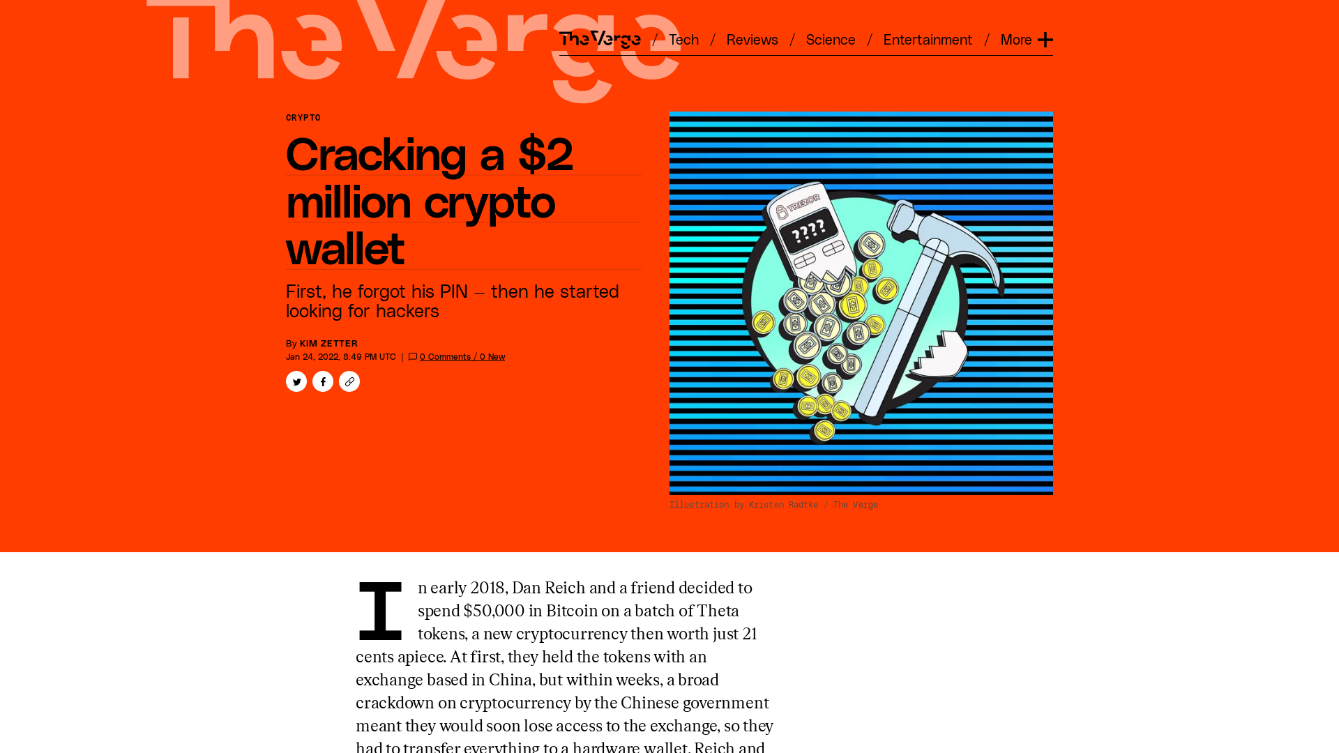 Cracking a $2 million crypto wallet - The Verge